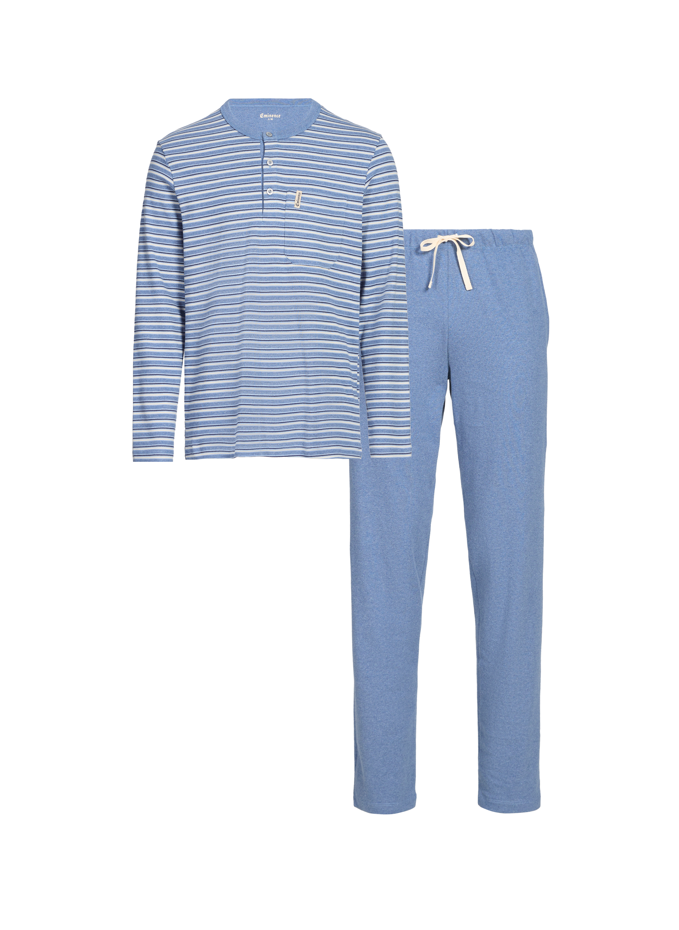 EMINENCE Ensemble de pyjama en coton Bleu