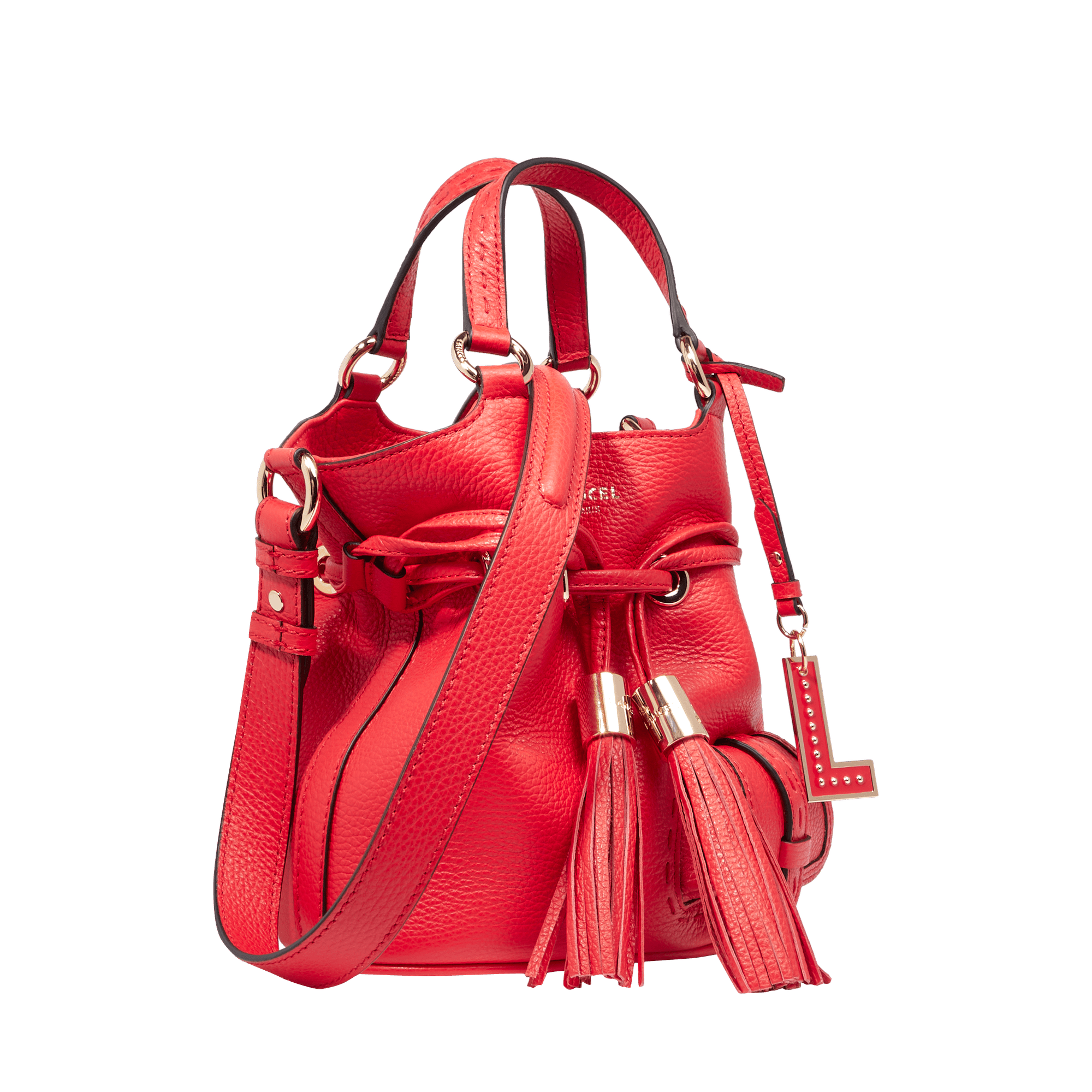Sac seau s - premier flirt de lancel LANCEL Rouge