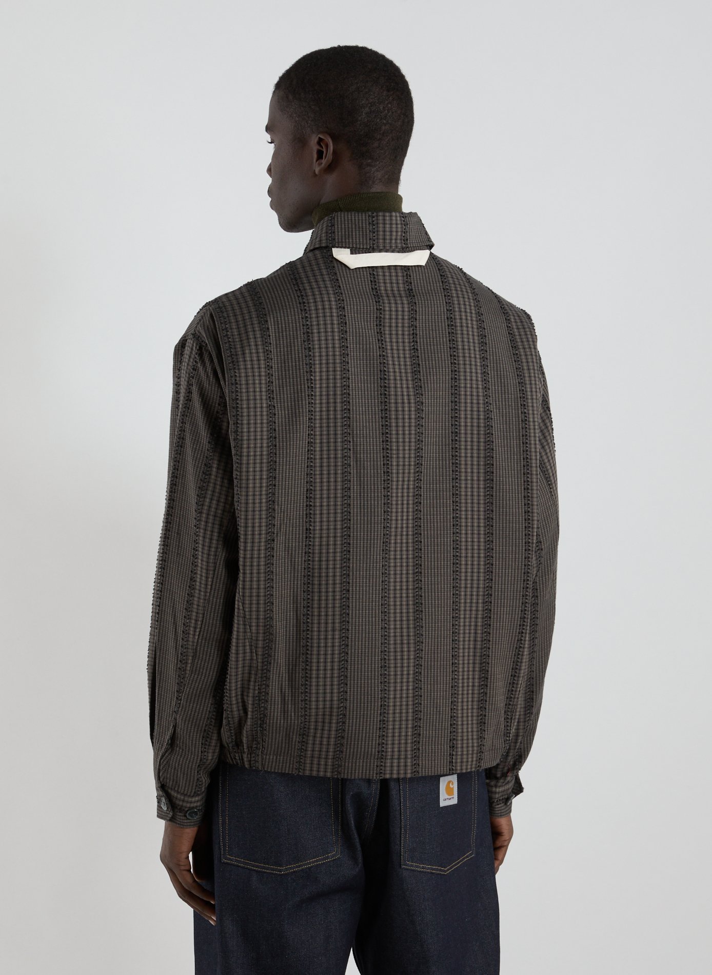 Veste rayée en coton mélangée MERELY MADE Gris