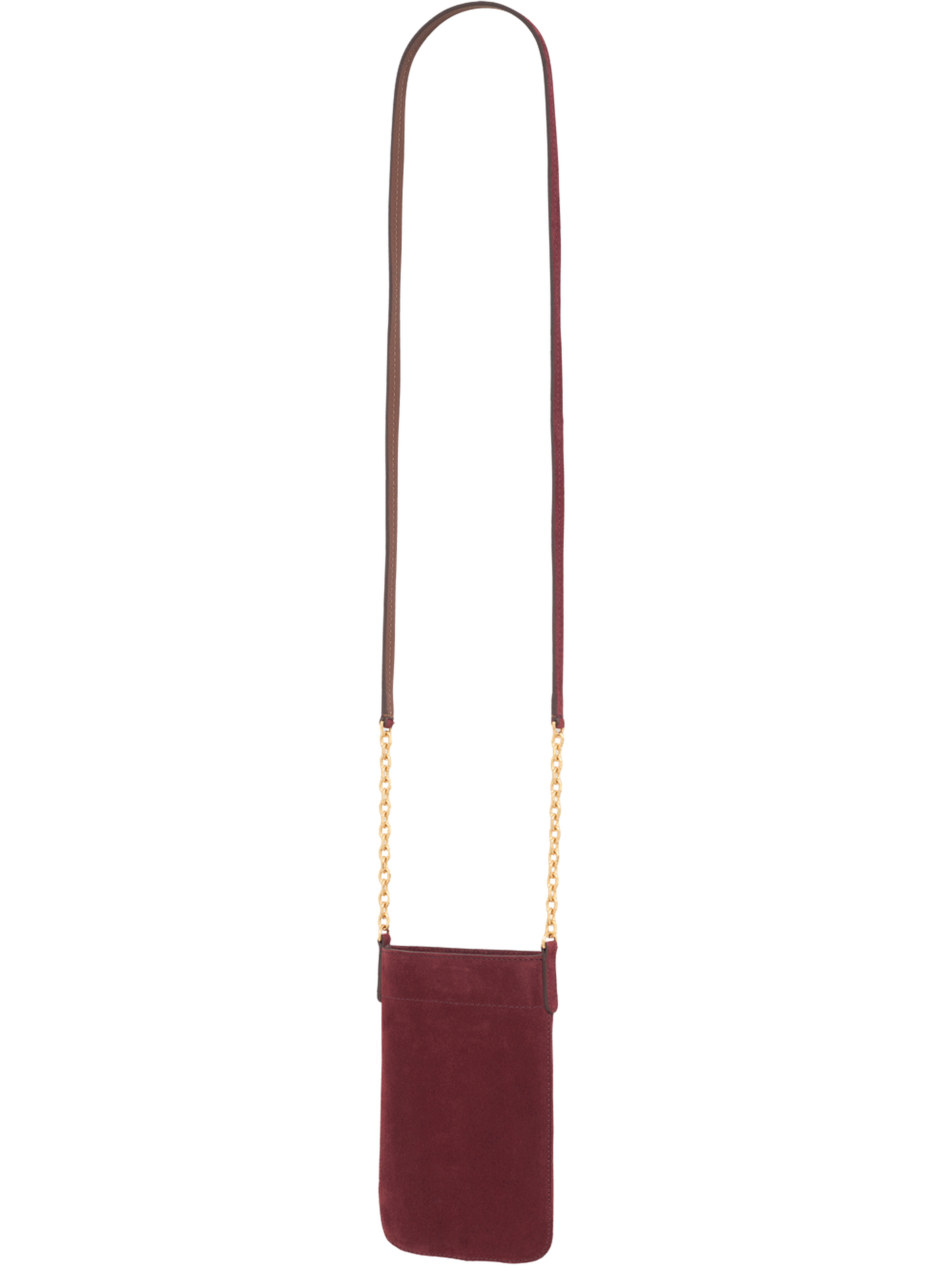 Porte téléphone en cuir velours - le charlotte phone GERARD DAREL Rouge