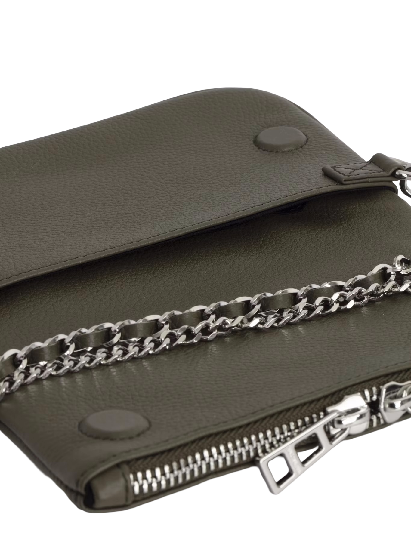 Pochette en cuir rock nano ZADIG&VOLTAIRE Vert