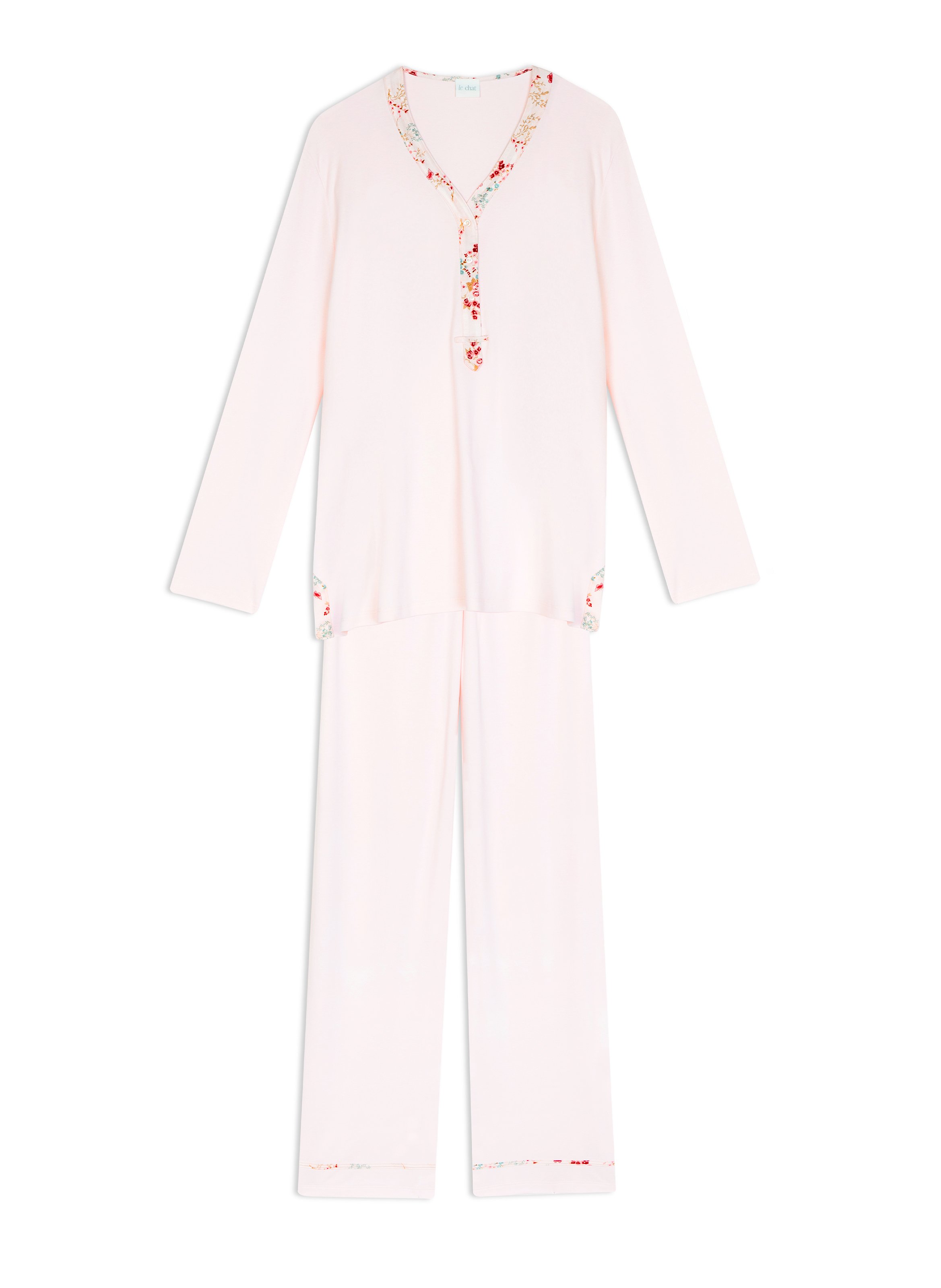 Pyjama en coton georgia 102 LE CHAT Rose