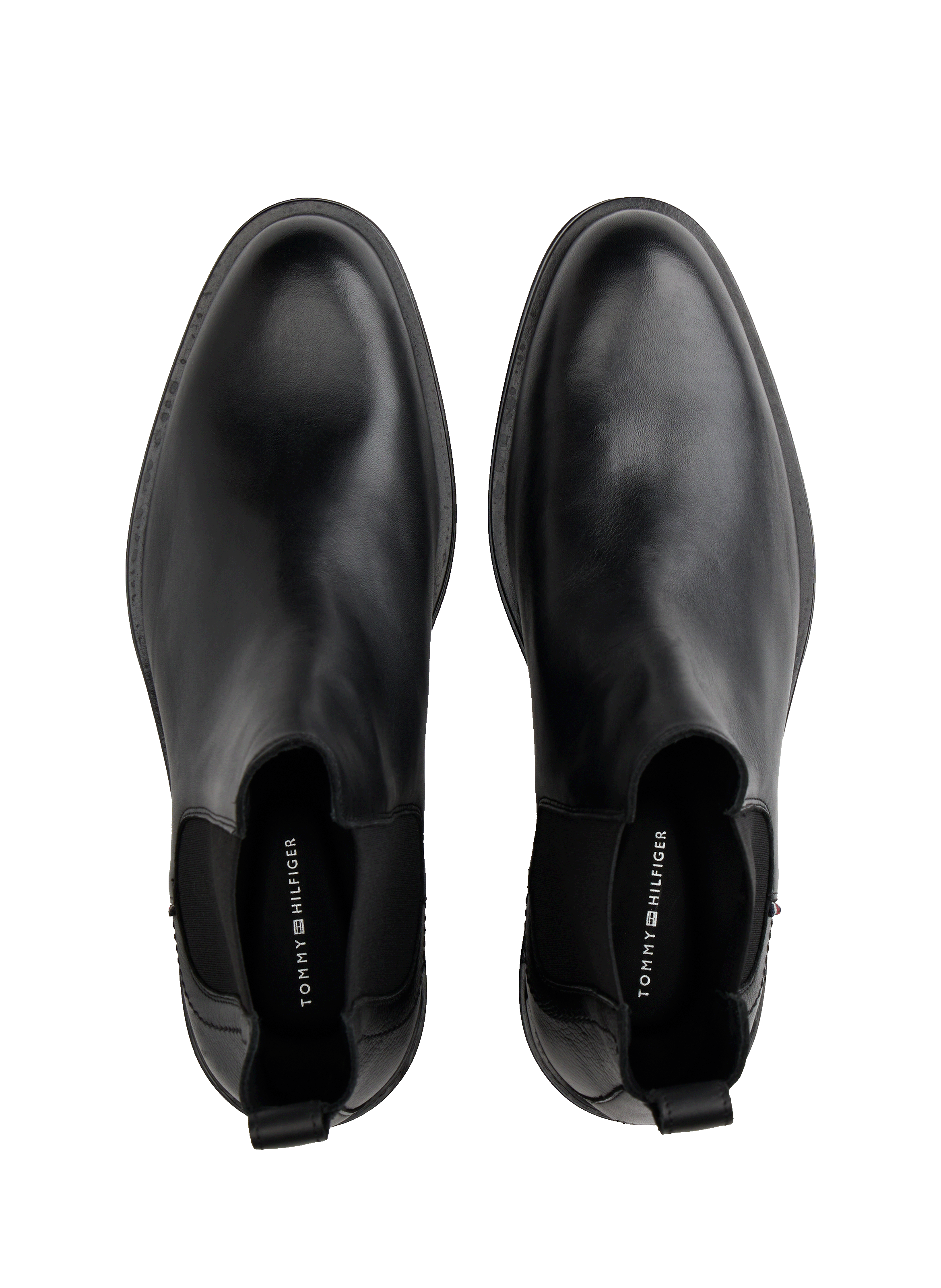 Leather Chelsea boots TOMMY HILFIGER Black