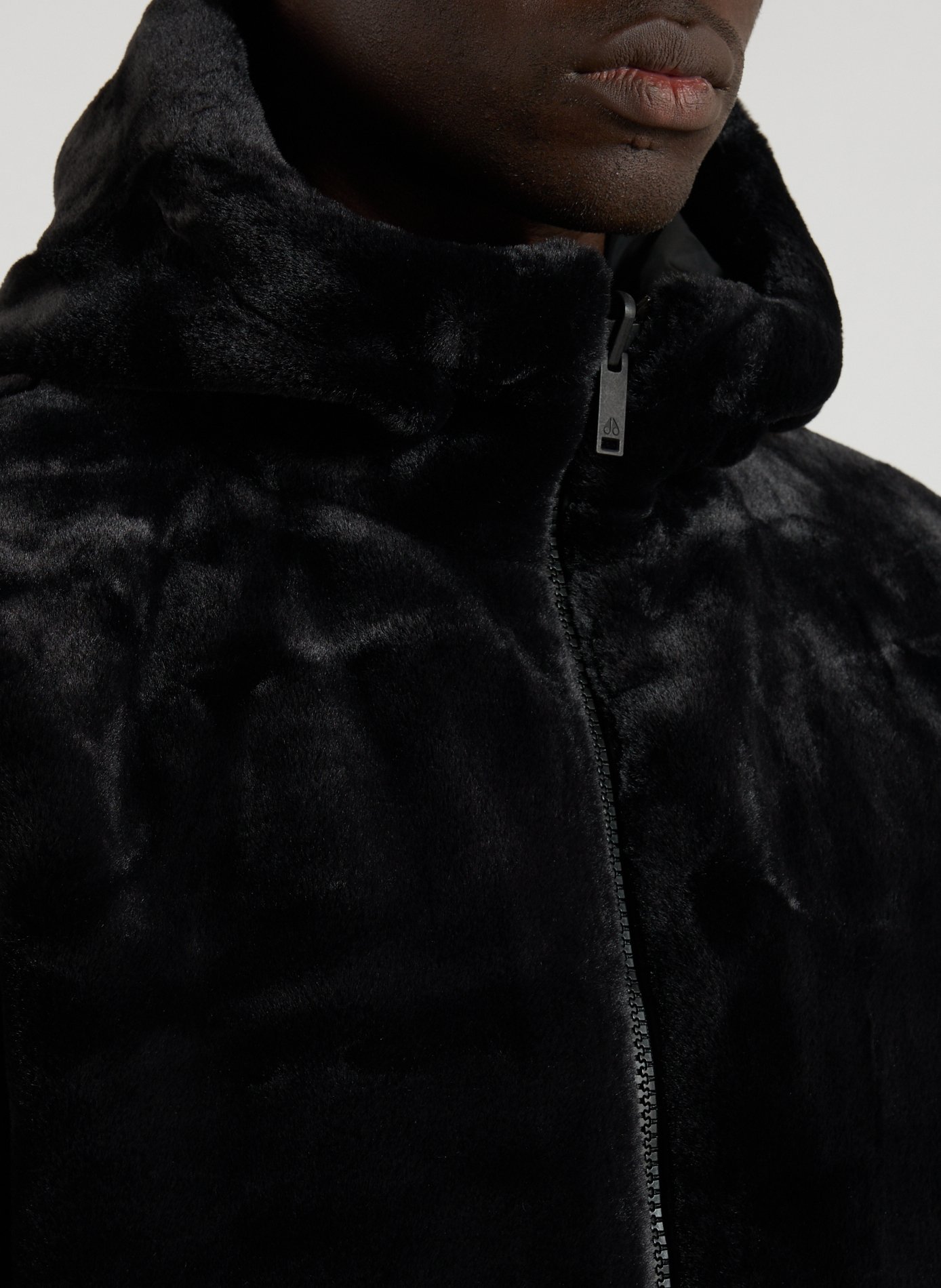 Reversible Borden Bunny hooded parka MOOSE KNUCKLES Black