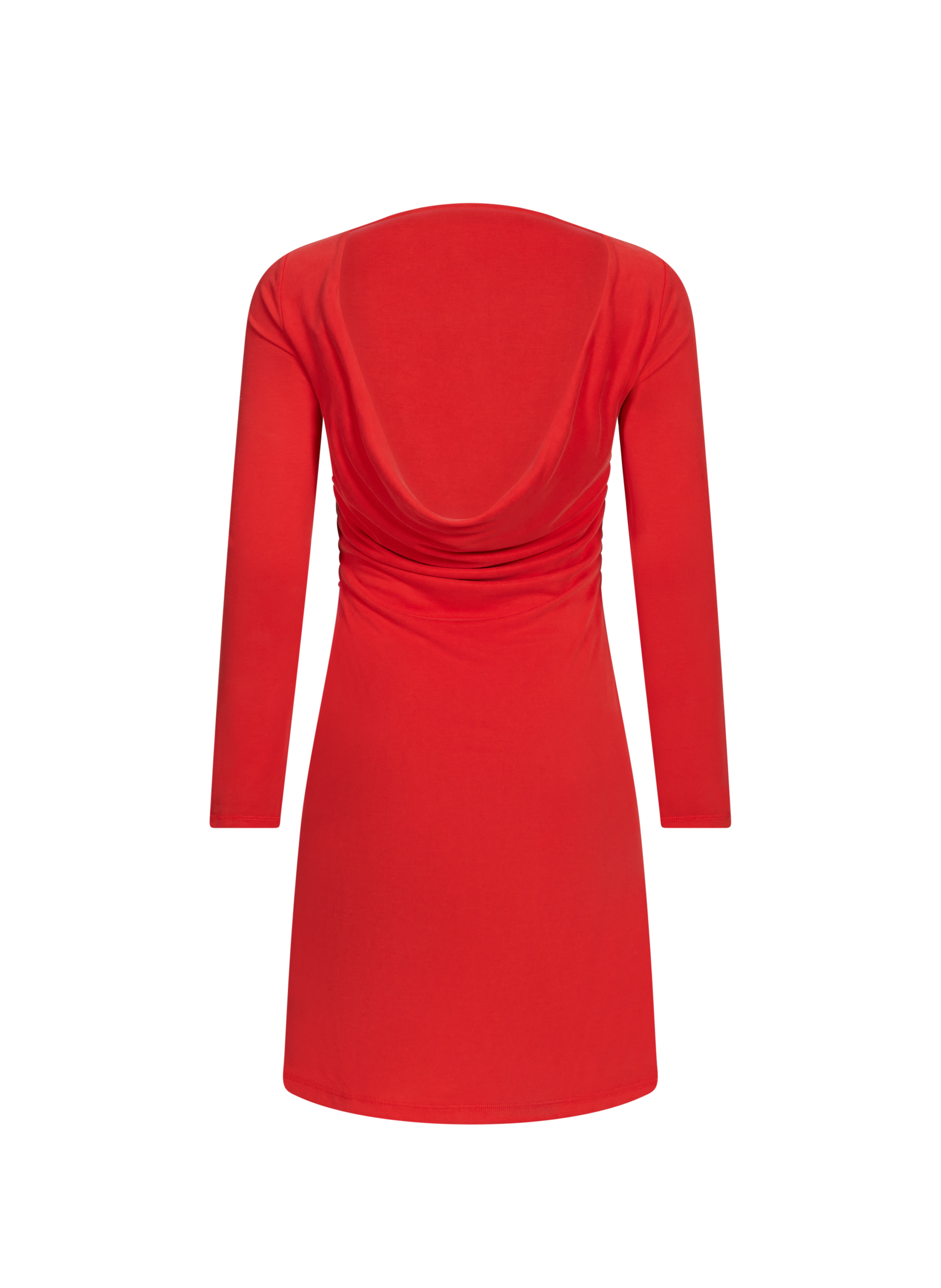 Robe courte dos nu manches longues TOPSHOP Rouge