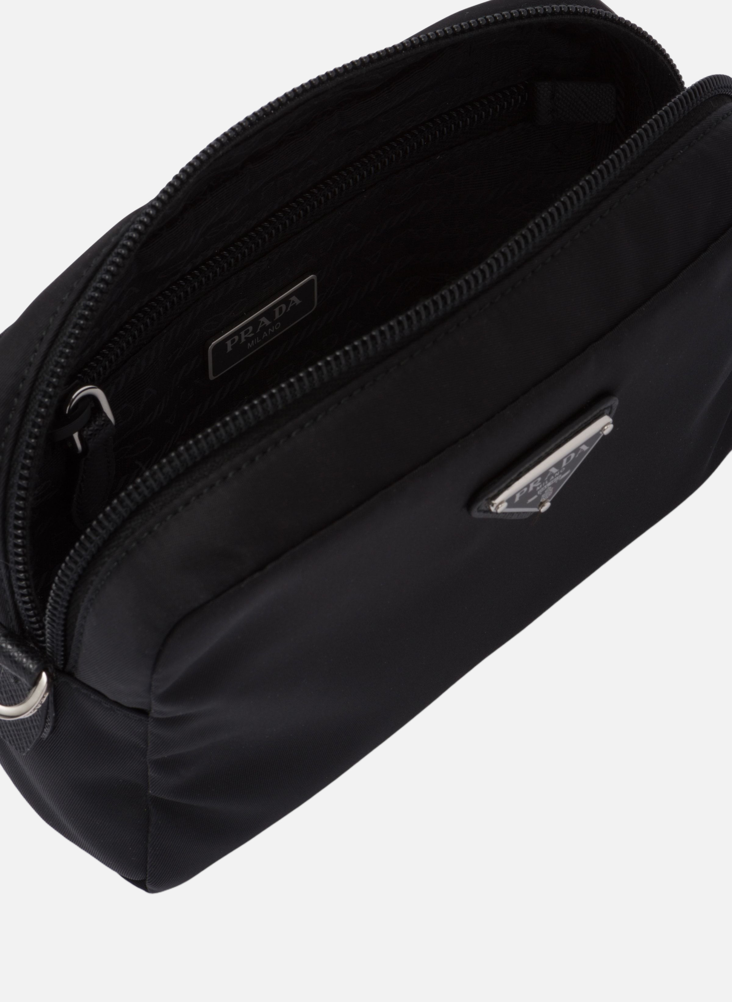 Petite pochette en re-nylon PRADA Noir