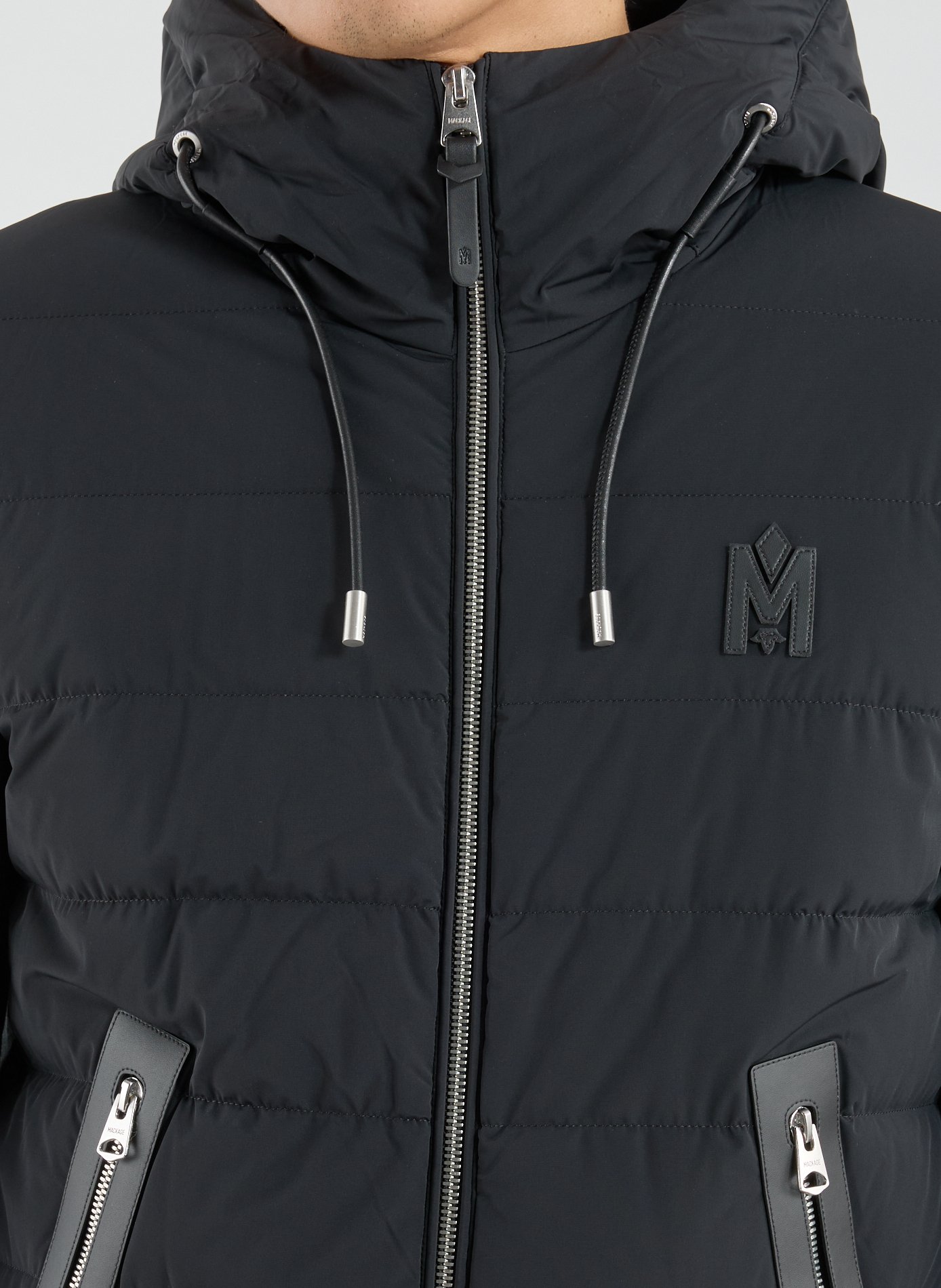 Veste légère bi-matière MACKAGE Noir