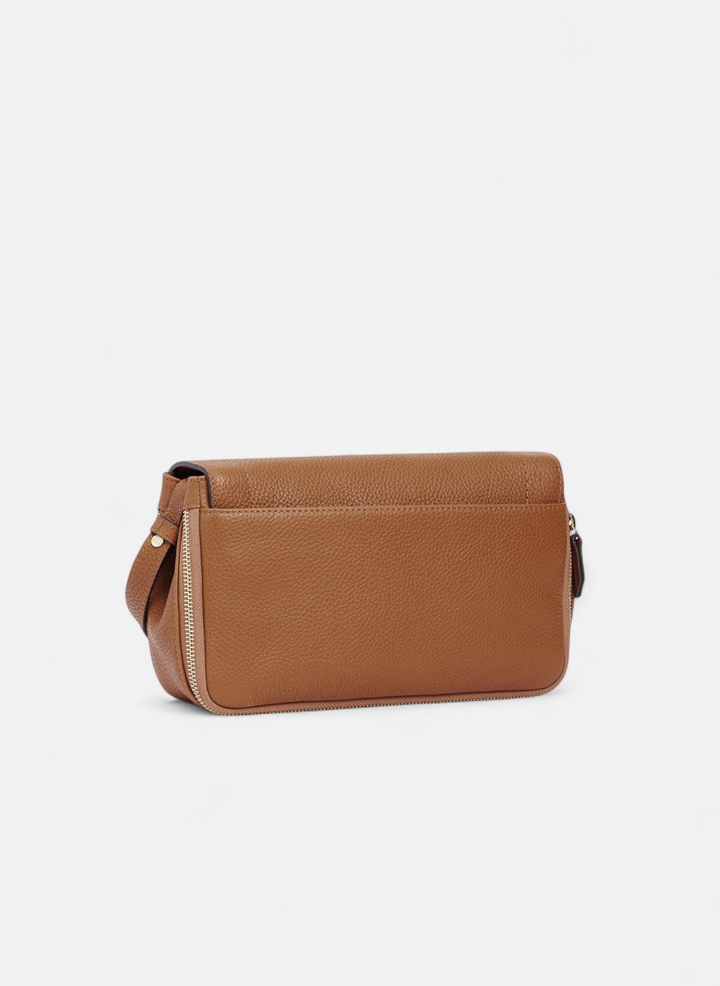 Petit sac bandoulière aurore en cuir grainé LE TANNEUR Marron