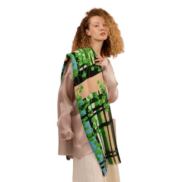 Petitjean Paris Tartan - Etole Laine Et Soie In Multi