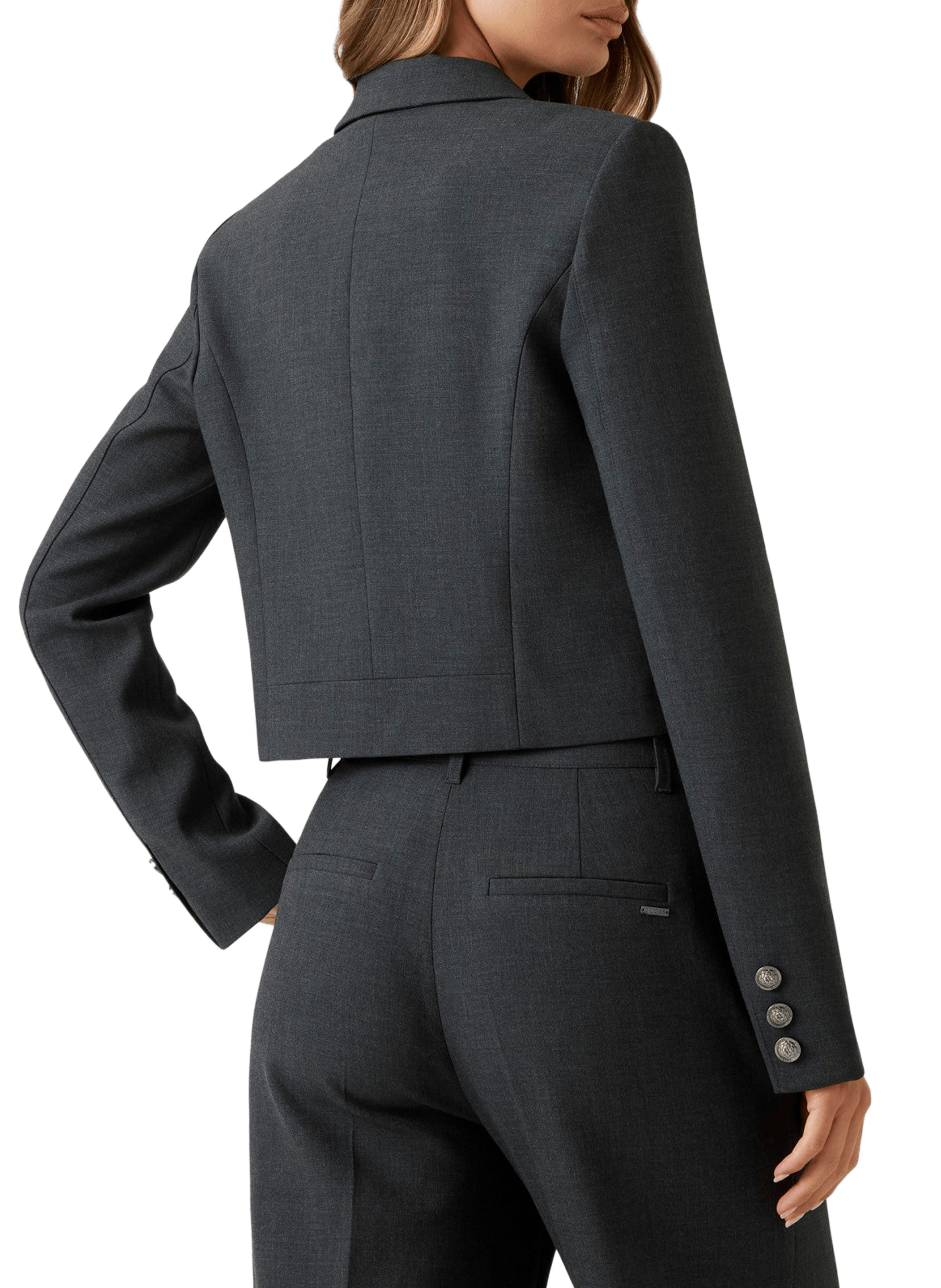 Short Flannel Blazer GUESS Grey