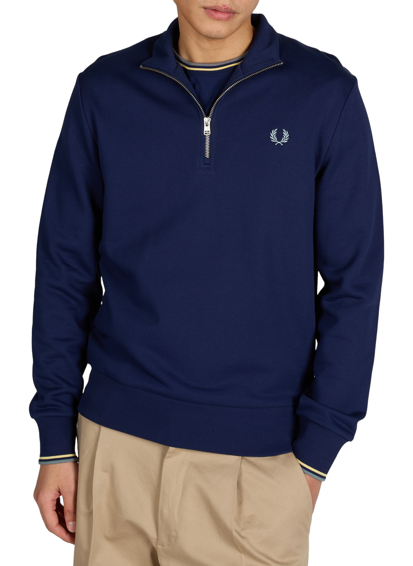 Cotton sweatshirt FRED PERRY Blue