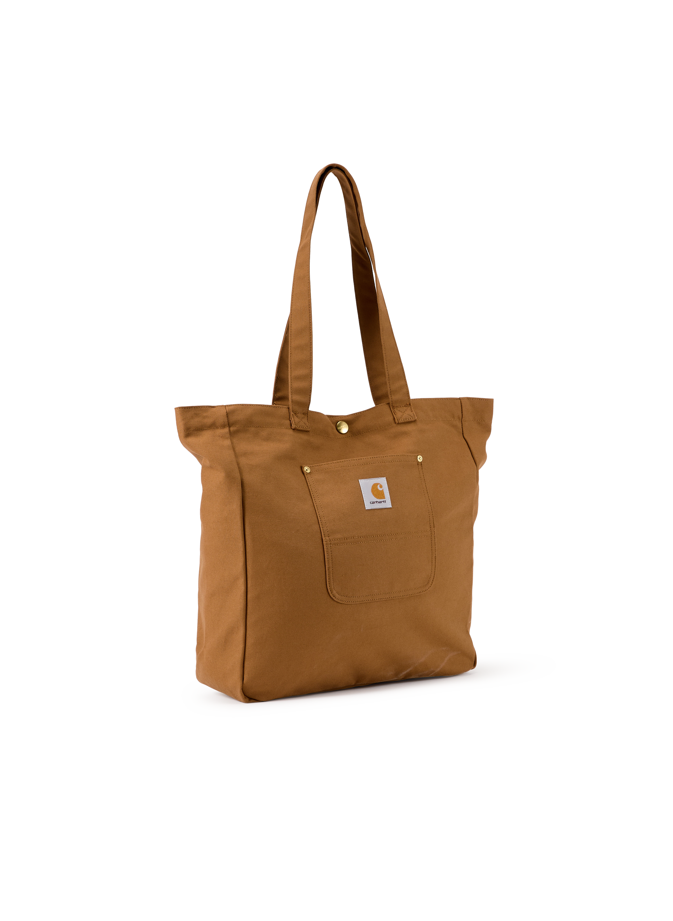 Tote bag Bay à logo en coton CARHARTT WIP Marron