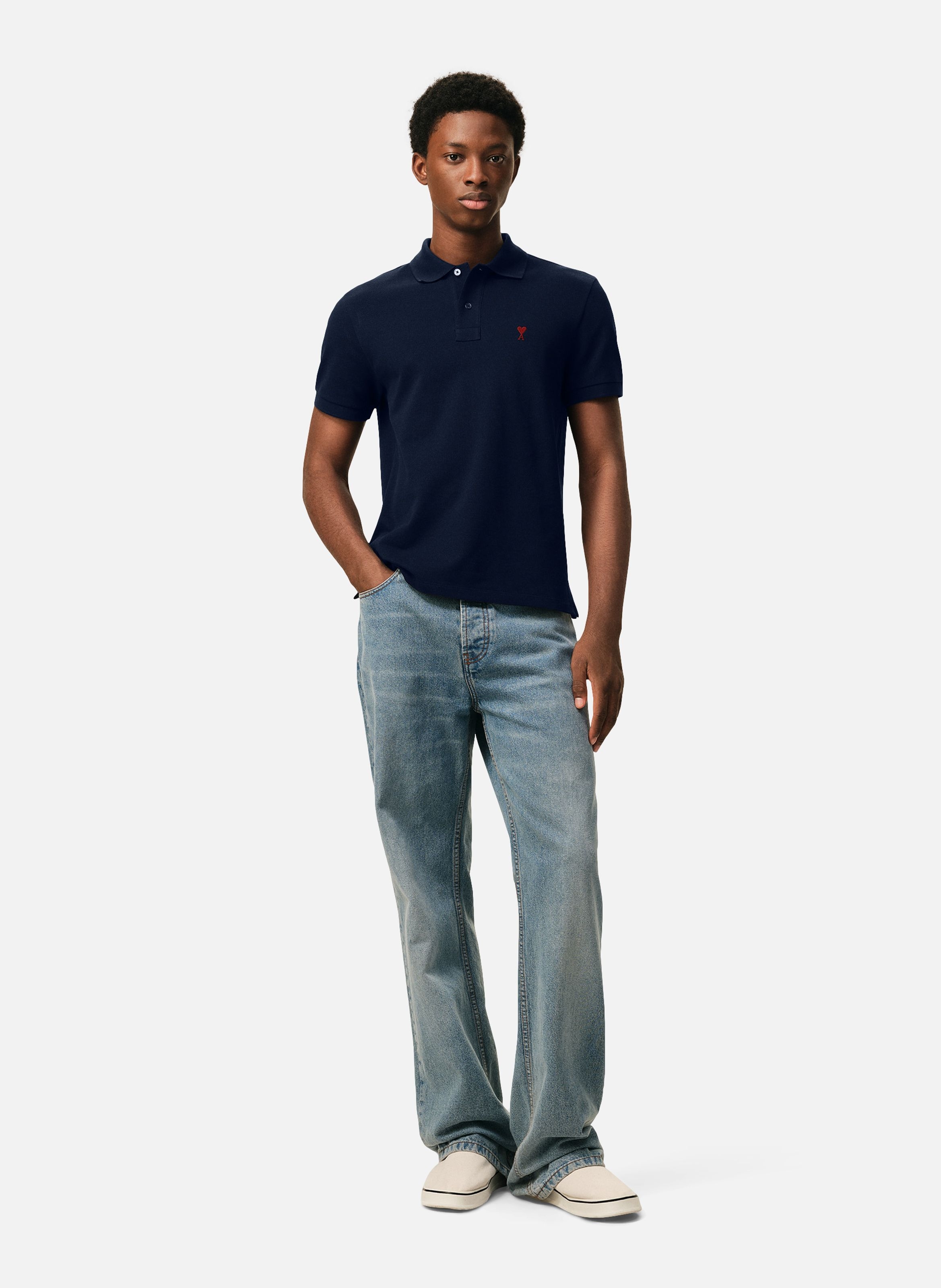 Polo Ami de Coeur unisexe AMI PARIS Bleu