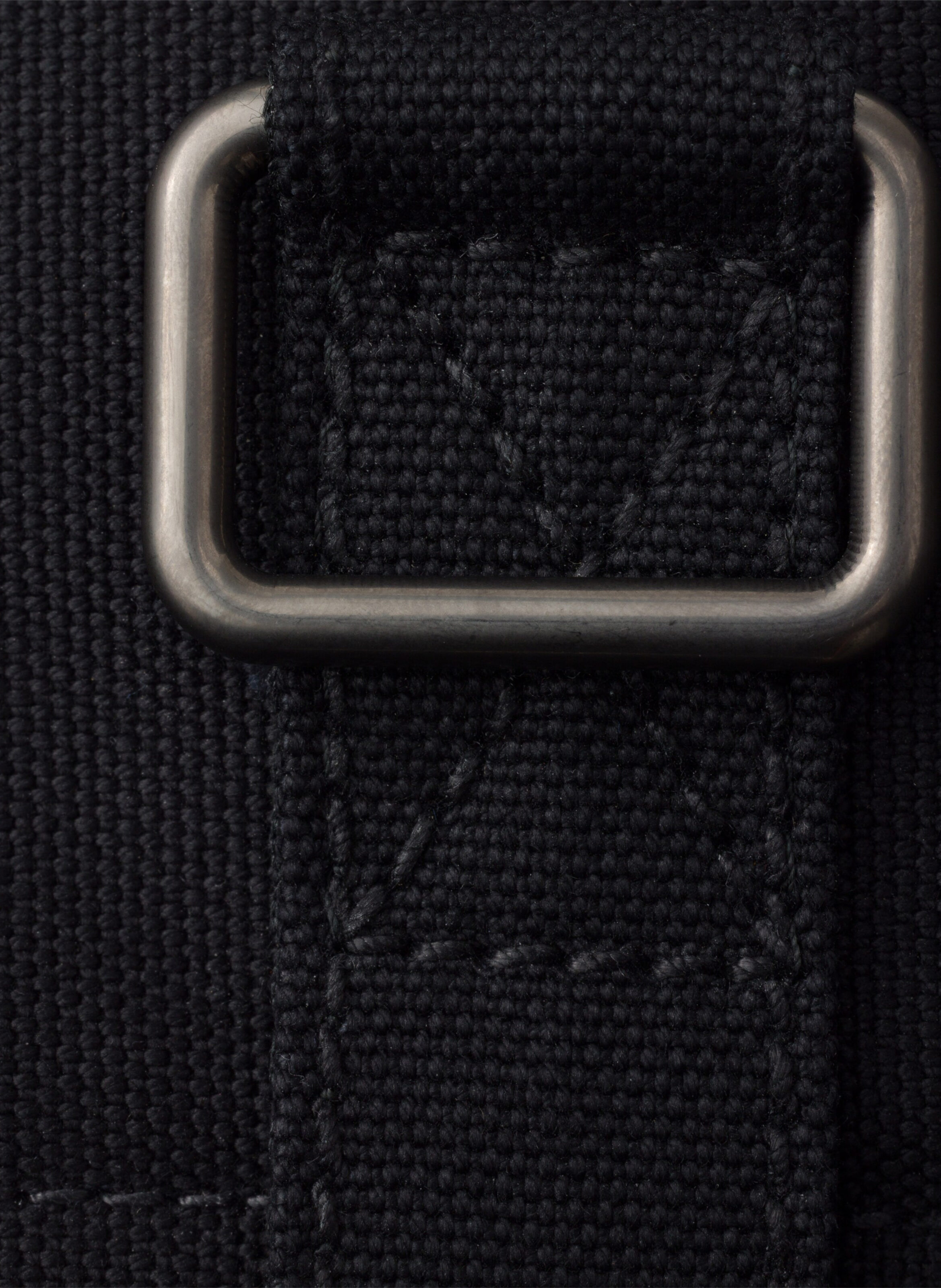 Sac porté épaule en toile PRADA Noir