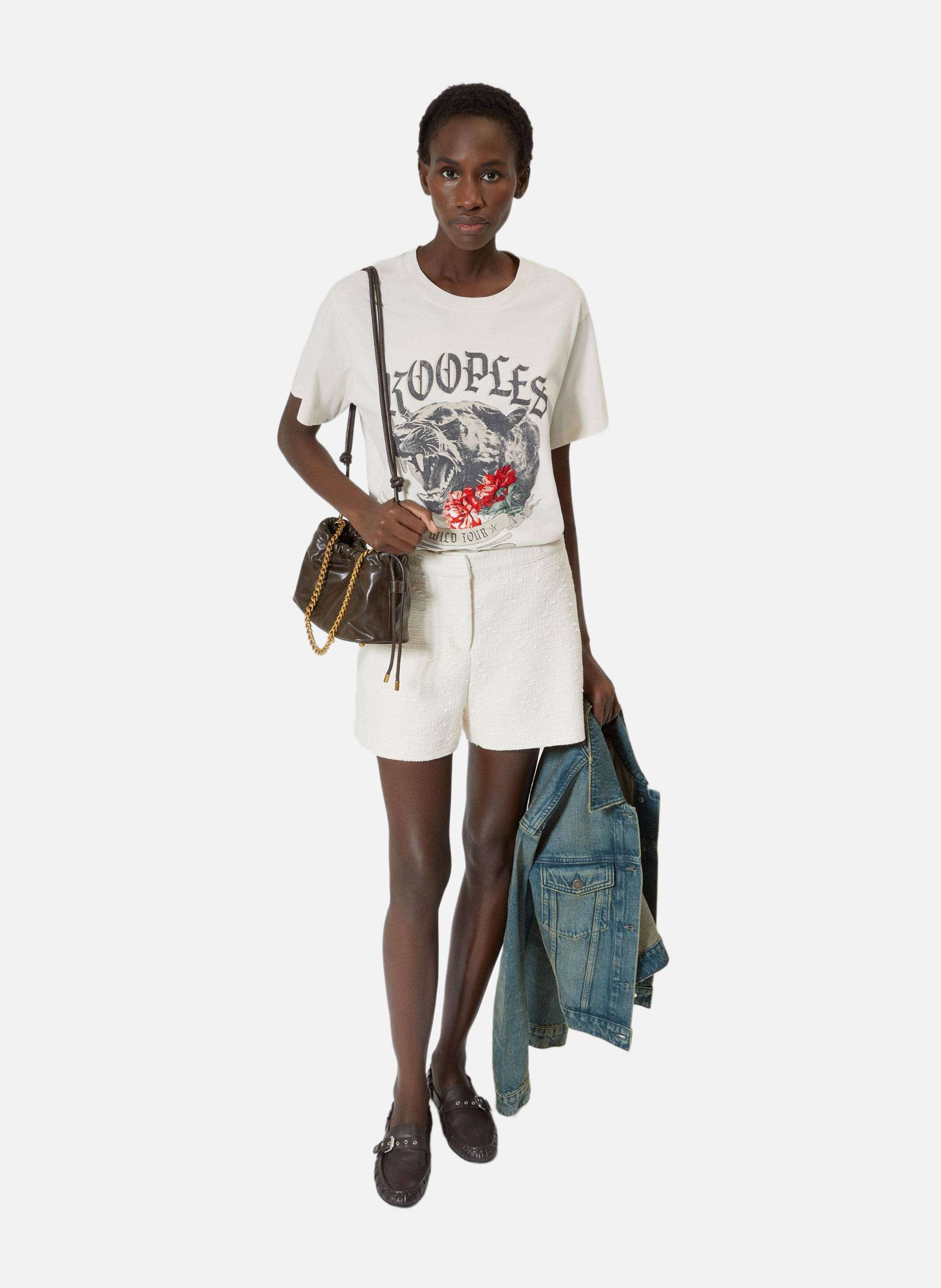 T-shirt avec sérigraphie THE KOOPLES Beige