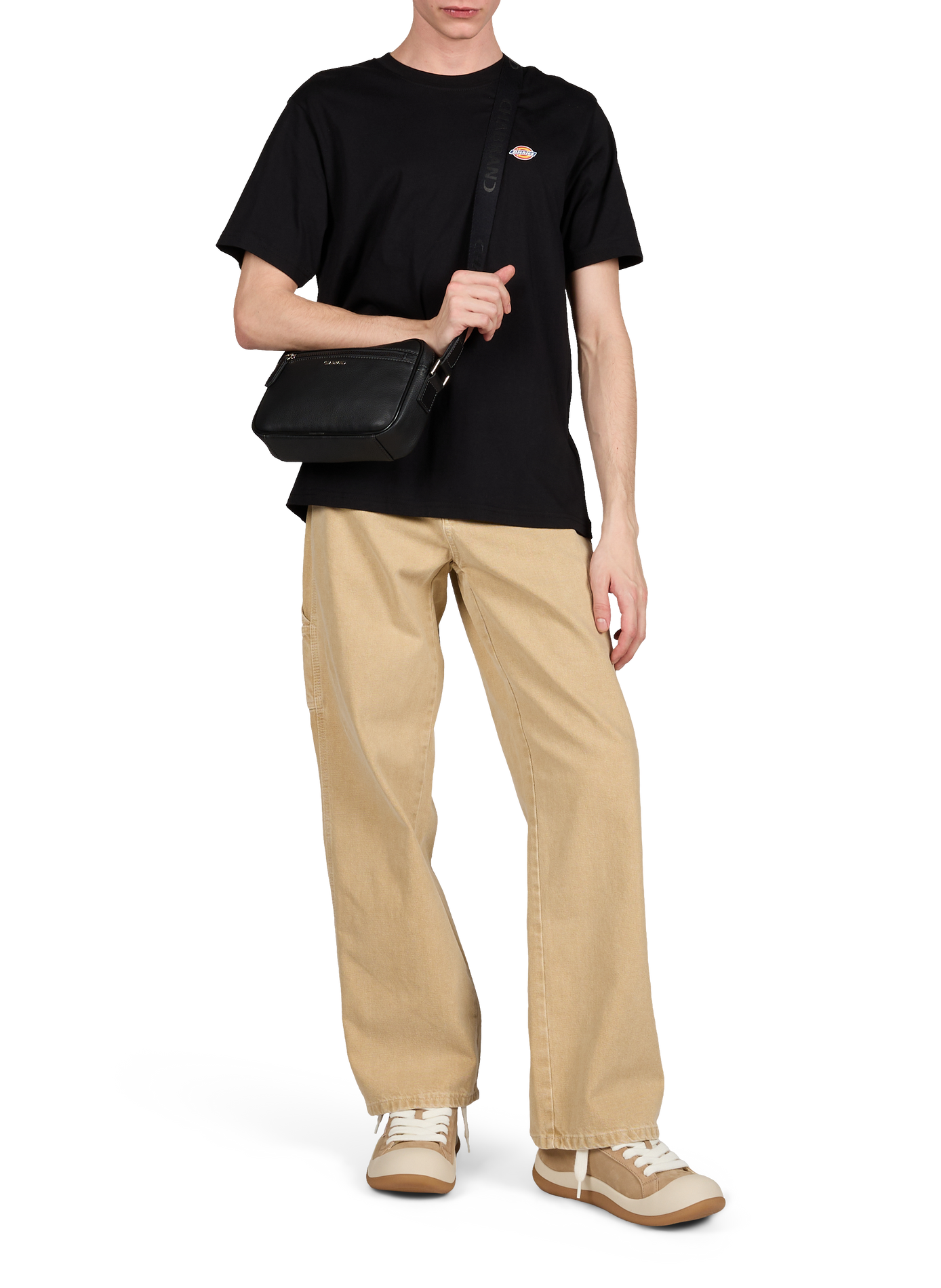 Short-Sleeve Cotton T-Shirt  Black