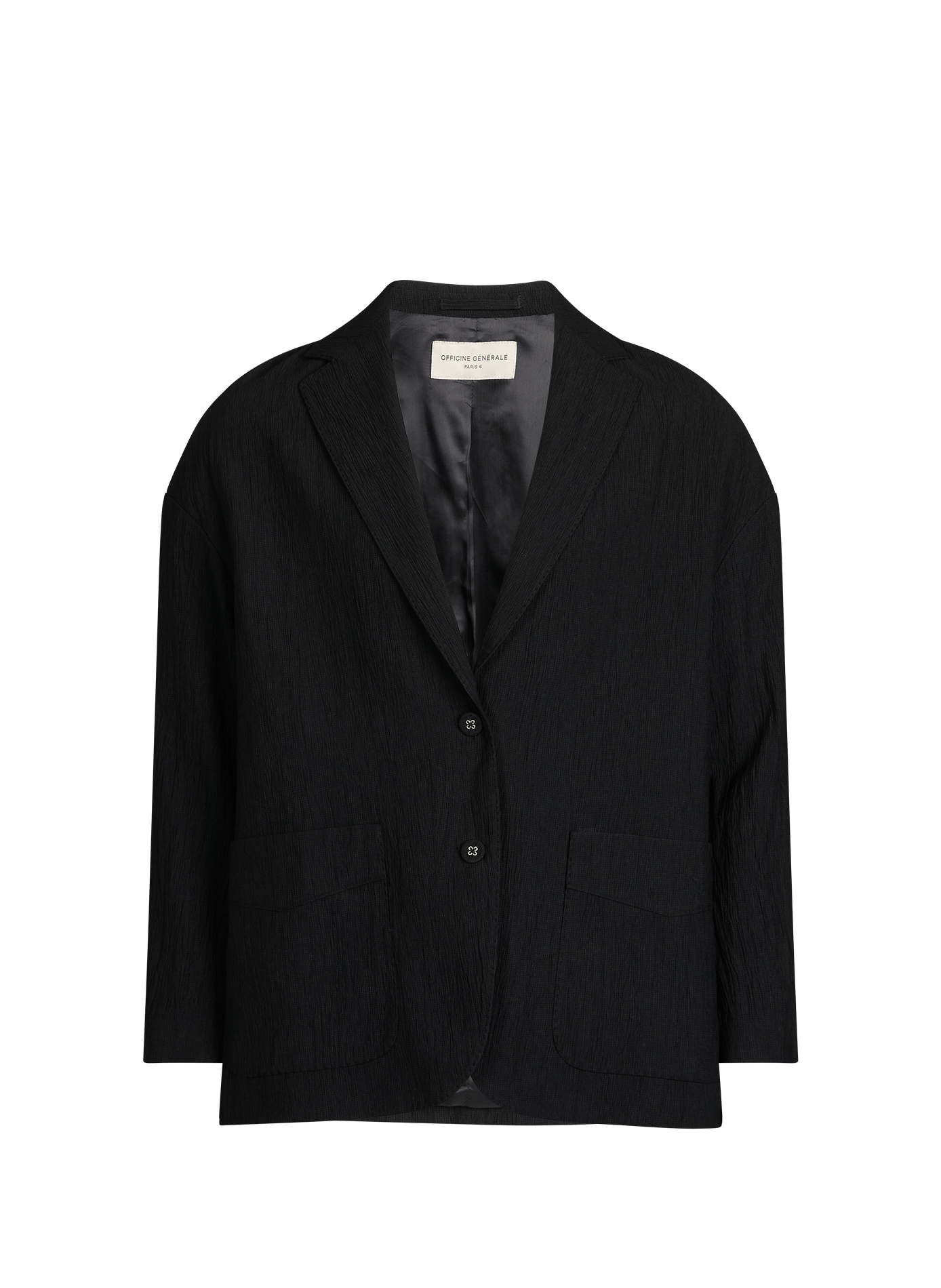 Single-breasted Erena tailored blazer OFFICINE GENERALE Black
