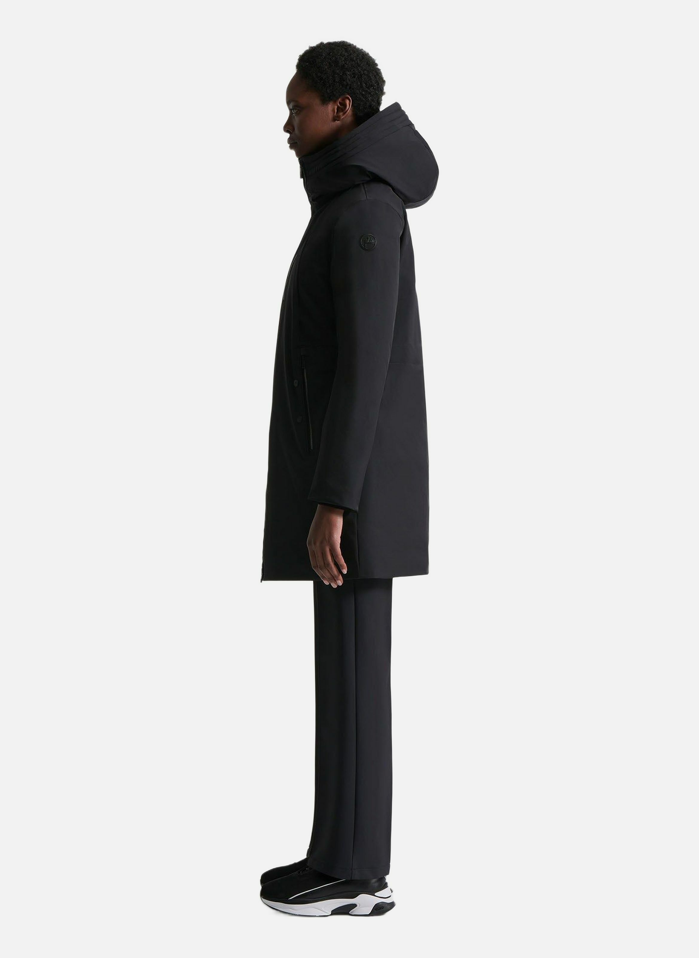 Manteau misha col montant coupe regular | Noir FUSALP Femme