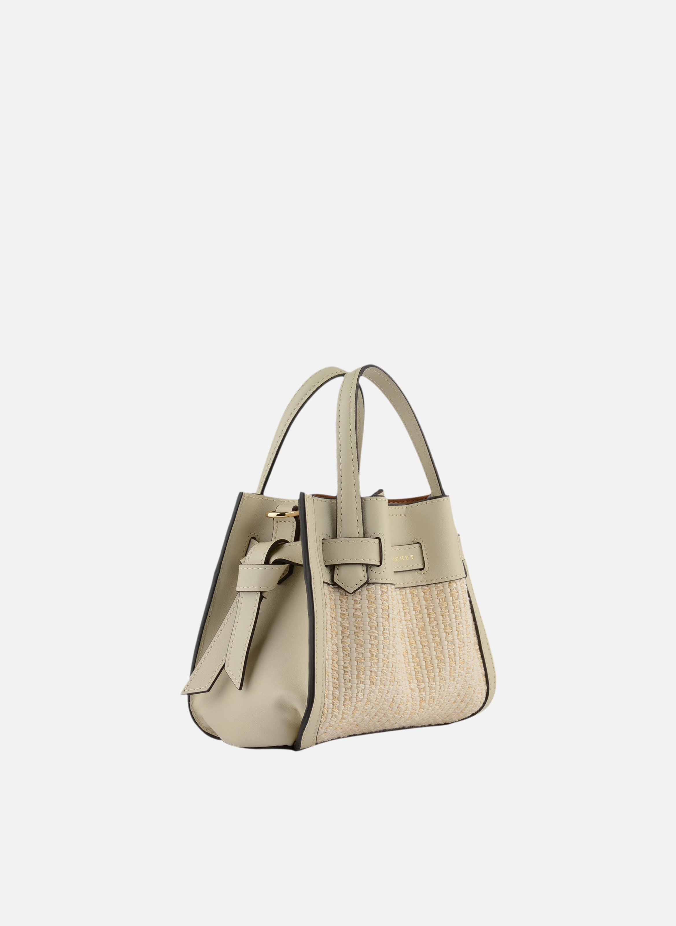 Blossom tressé | sac à main POURCHET Beige