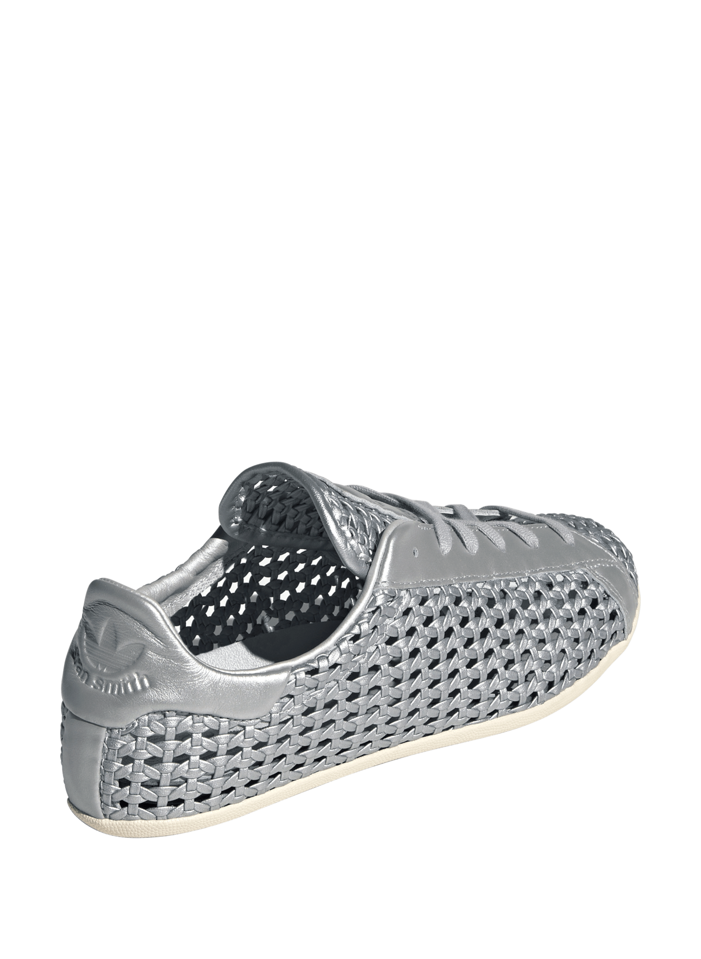 Baskets Stan Smith Lo Pro en cuir mélangé ADIDAS Argent