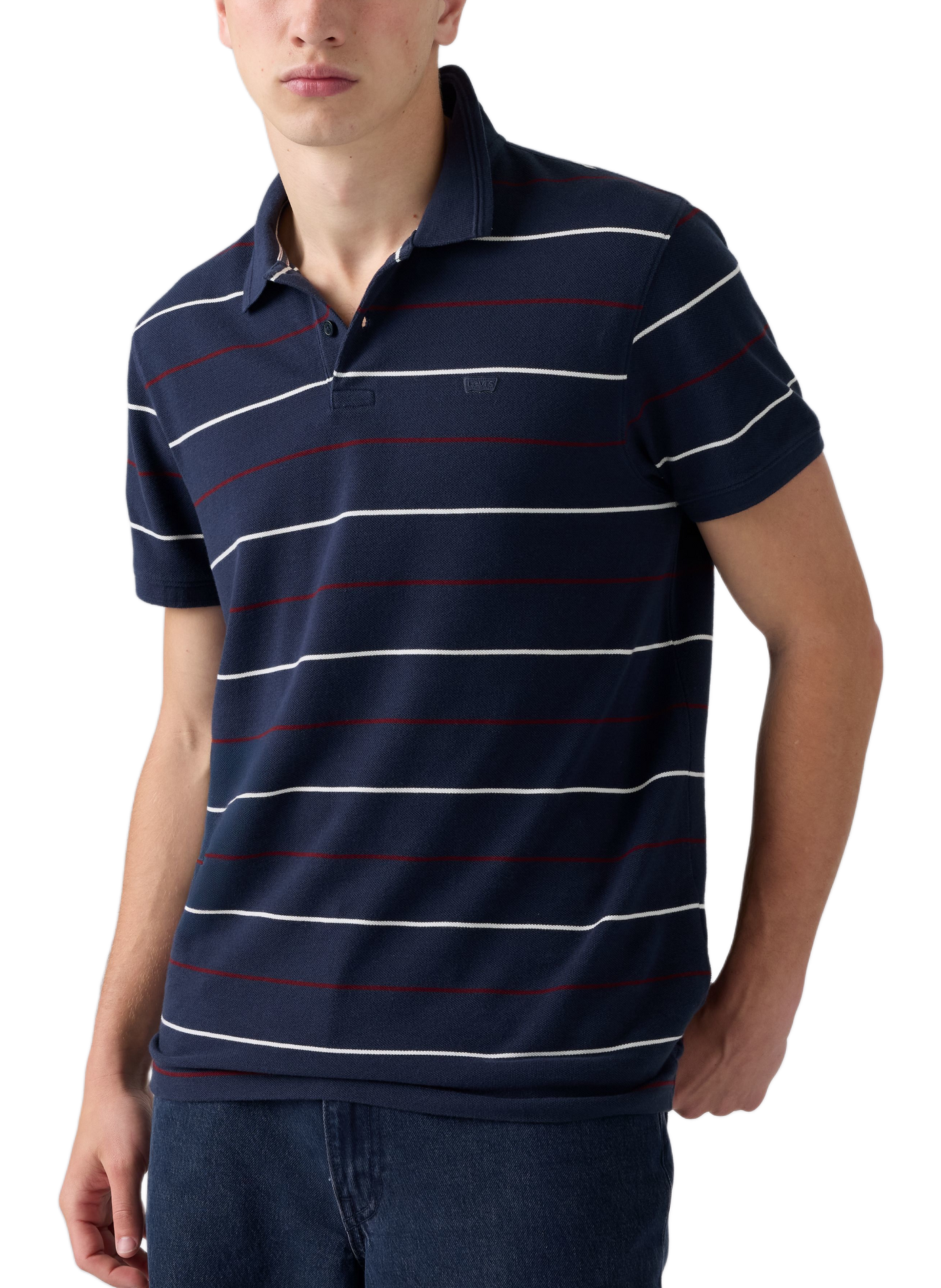 Straight cotton polo shirt | Blue LEVI'S Men