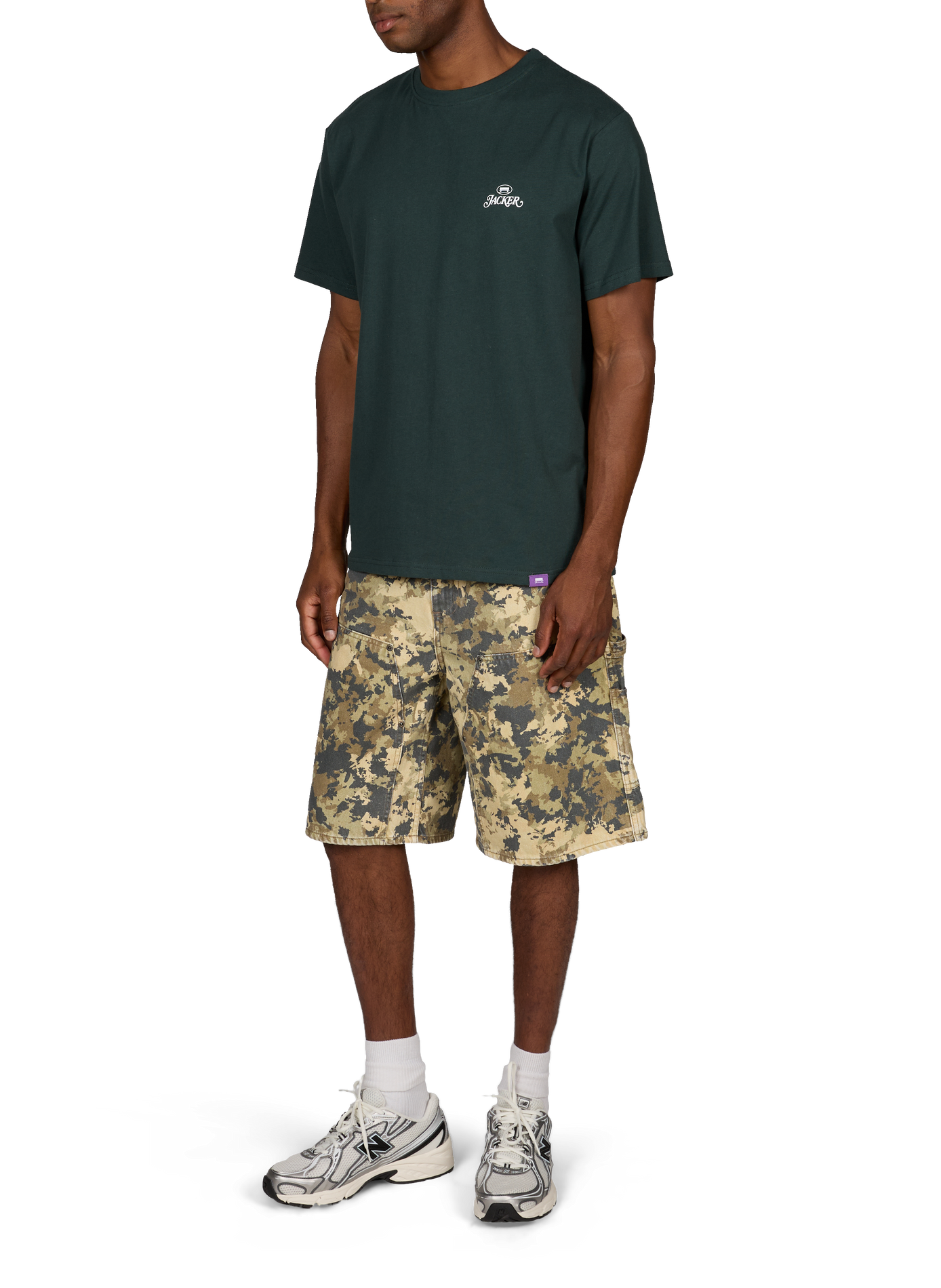 Katoenen T-shirt JACKER. Groen