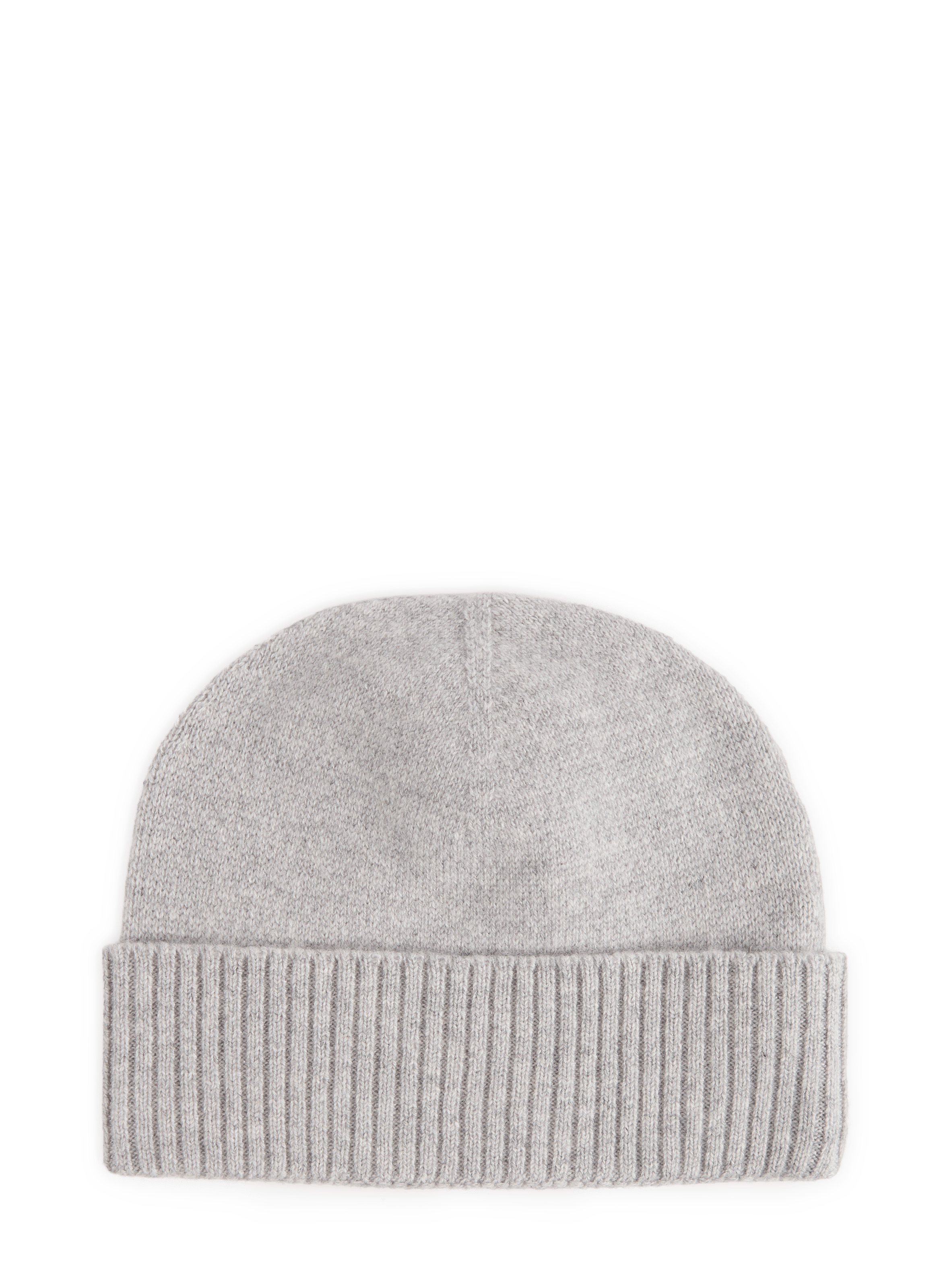 Cashmere solid color beanie AURELIEN Grey