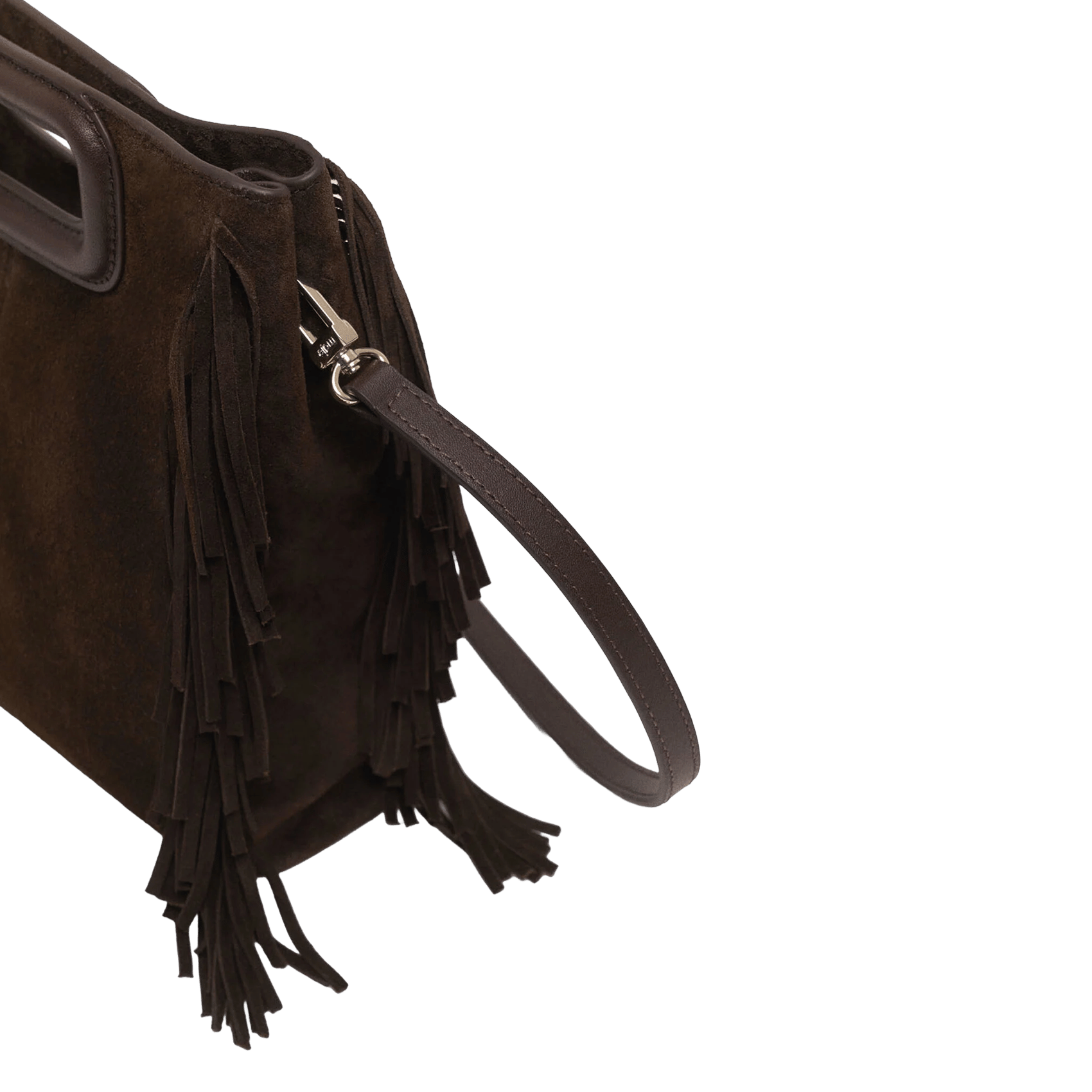 Sac bandoulière en cuir m MAJE Violet