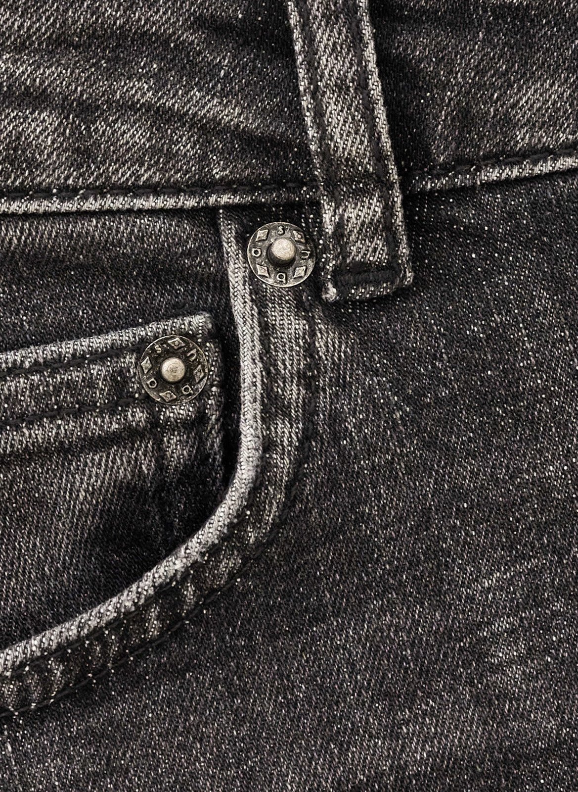 Slim fit jeans van gemengd katoen niko BA&SH Grijs