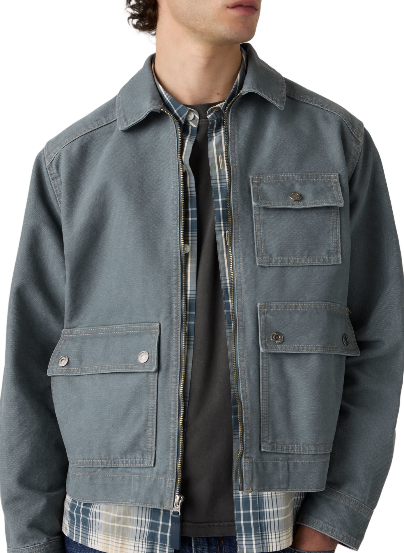 Jacke mit klassischem Baumwollkragen LEVI'S Blau
