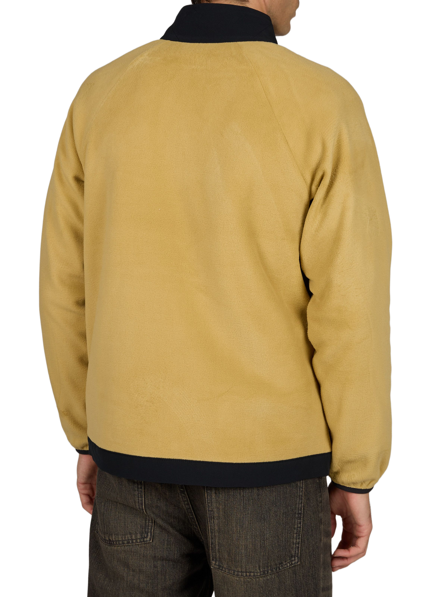 Plain zip-up high-neck fleece COLUMBIA Yellow