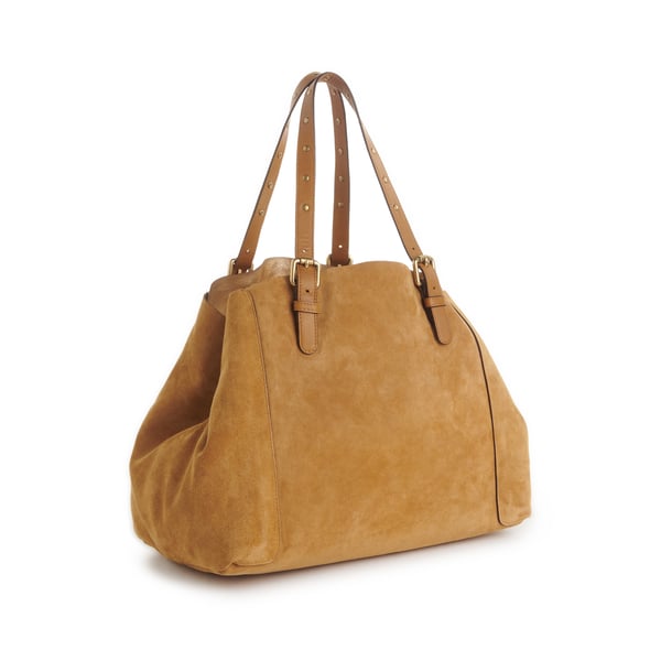 Sac en daim avec anses cloutées