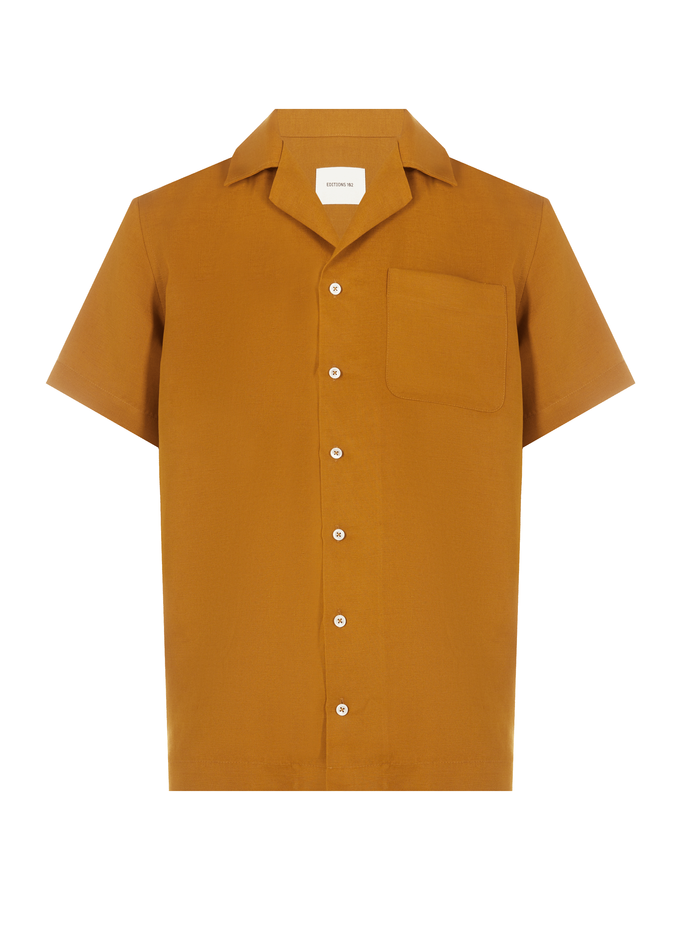 Barac linen and lyocell shirt EDITIONS 102 Brown
