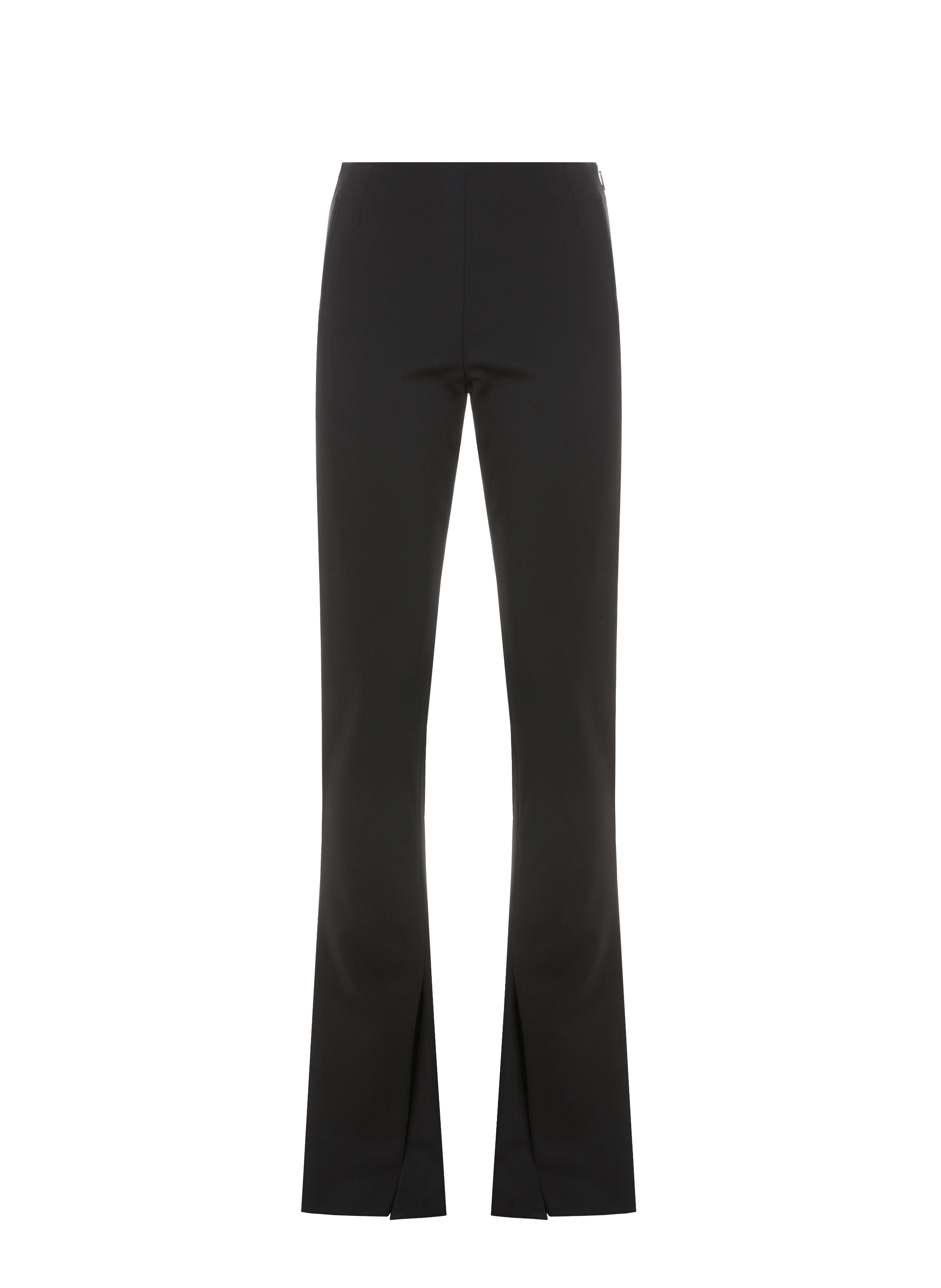 Pantalon flare en laine mélangée