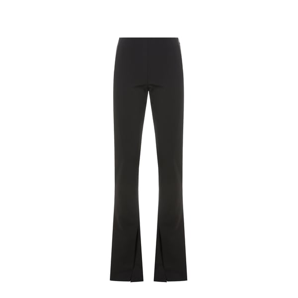 Pantalon flare en laine mélangée