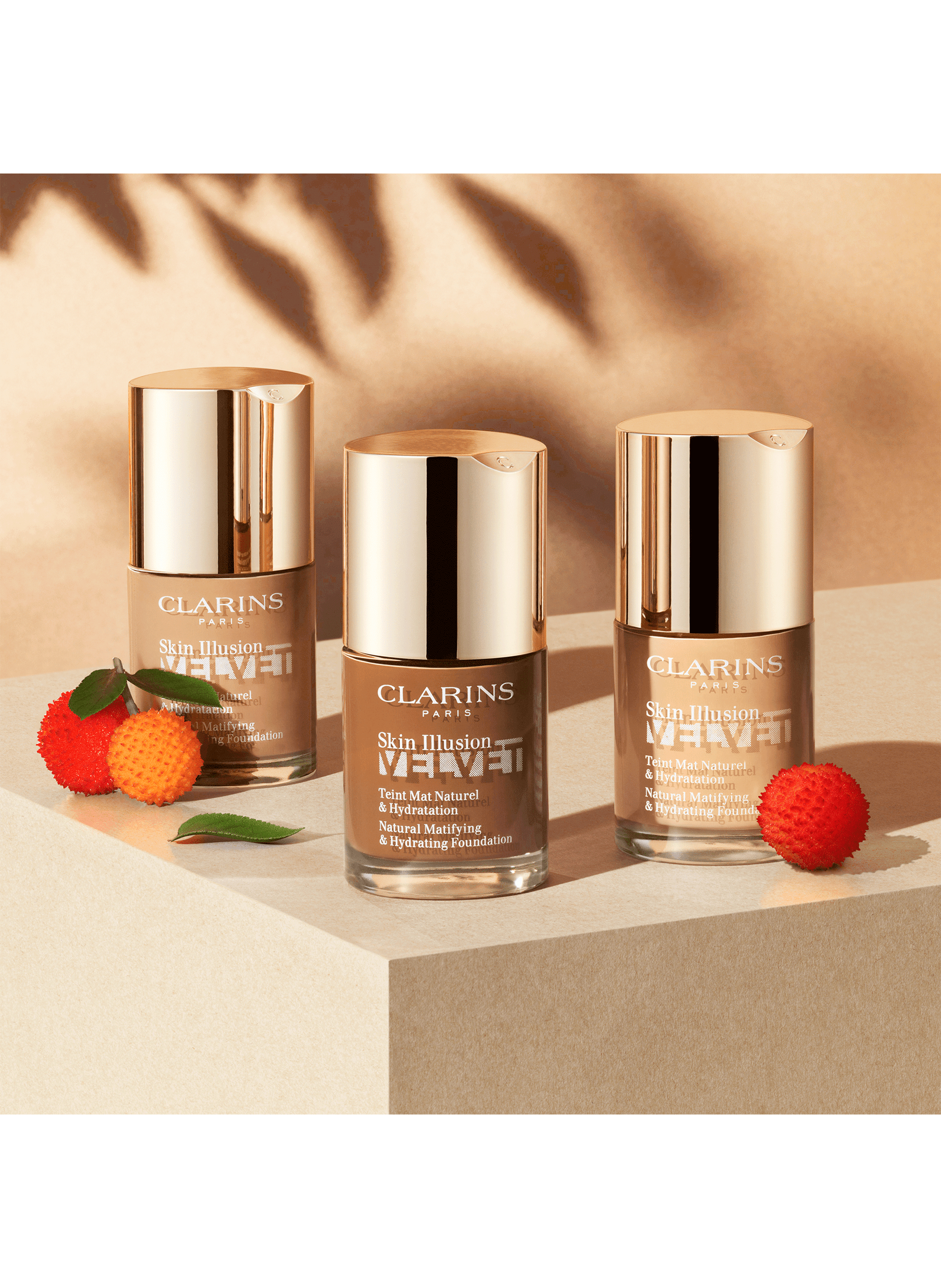 Skin Illusion Velvet - Fond de teintFond de Teint Mat Naturel & Hydratation CLARINS 110,5w - tawny  30 ml