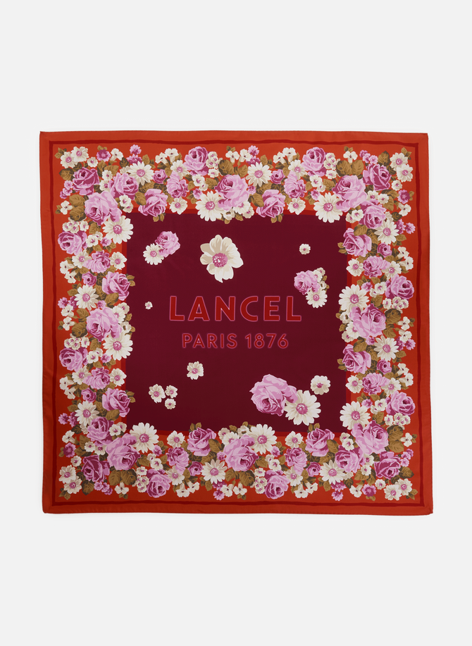 Printed silk scarf  LANCEL