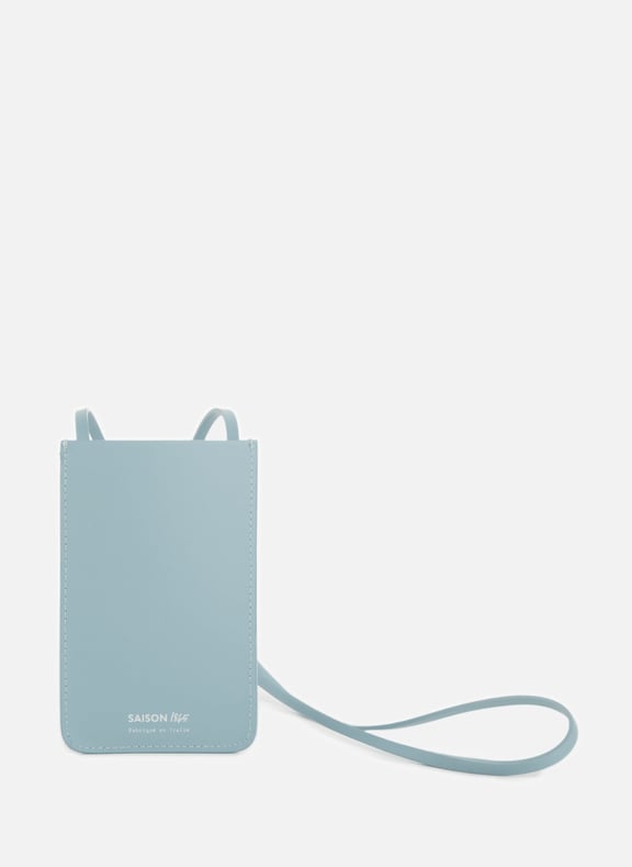 Leatherette phone pouch Blue by SAISON 1865 SAISON 1865 Leatherette phone pouch Blue