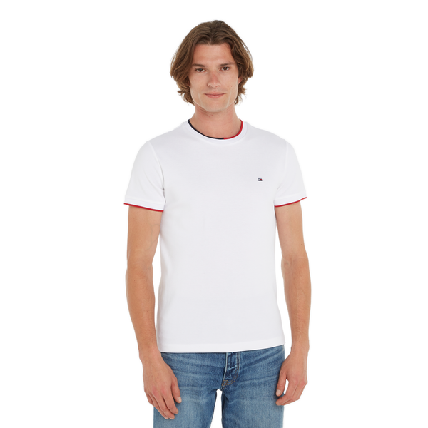 Tommy Hilfiger T-shirt With Coloured Trim In Green
