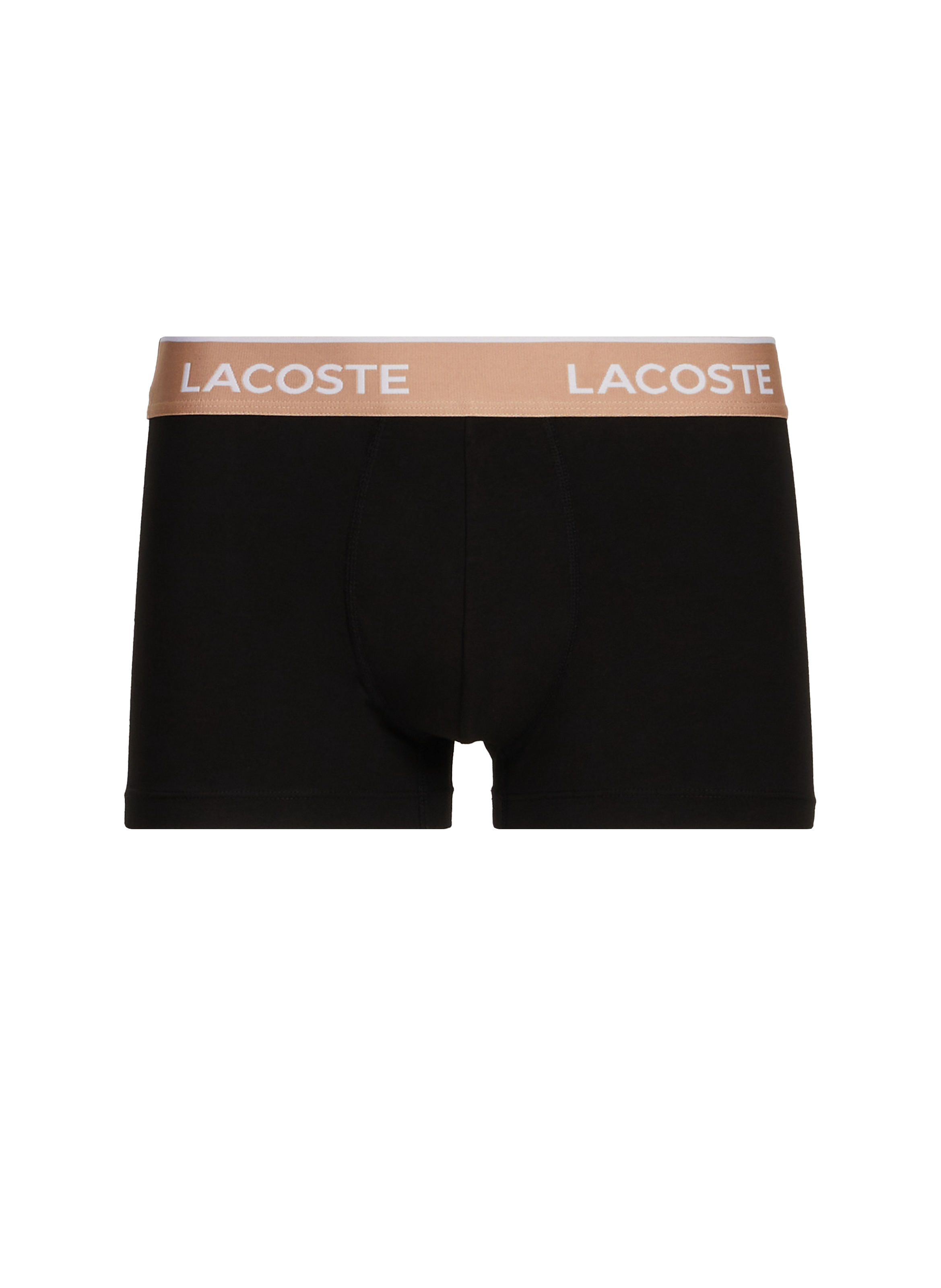 Lot de 3 boxers en coton mélangé LACOSTE Noir