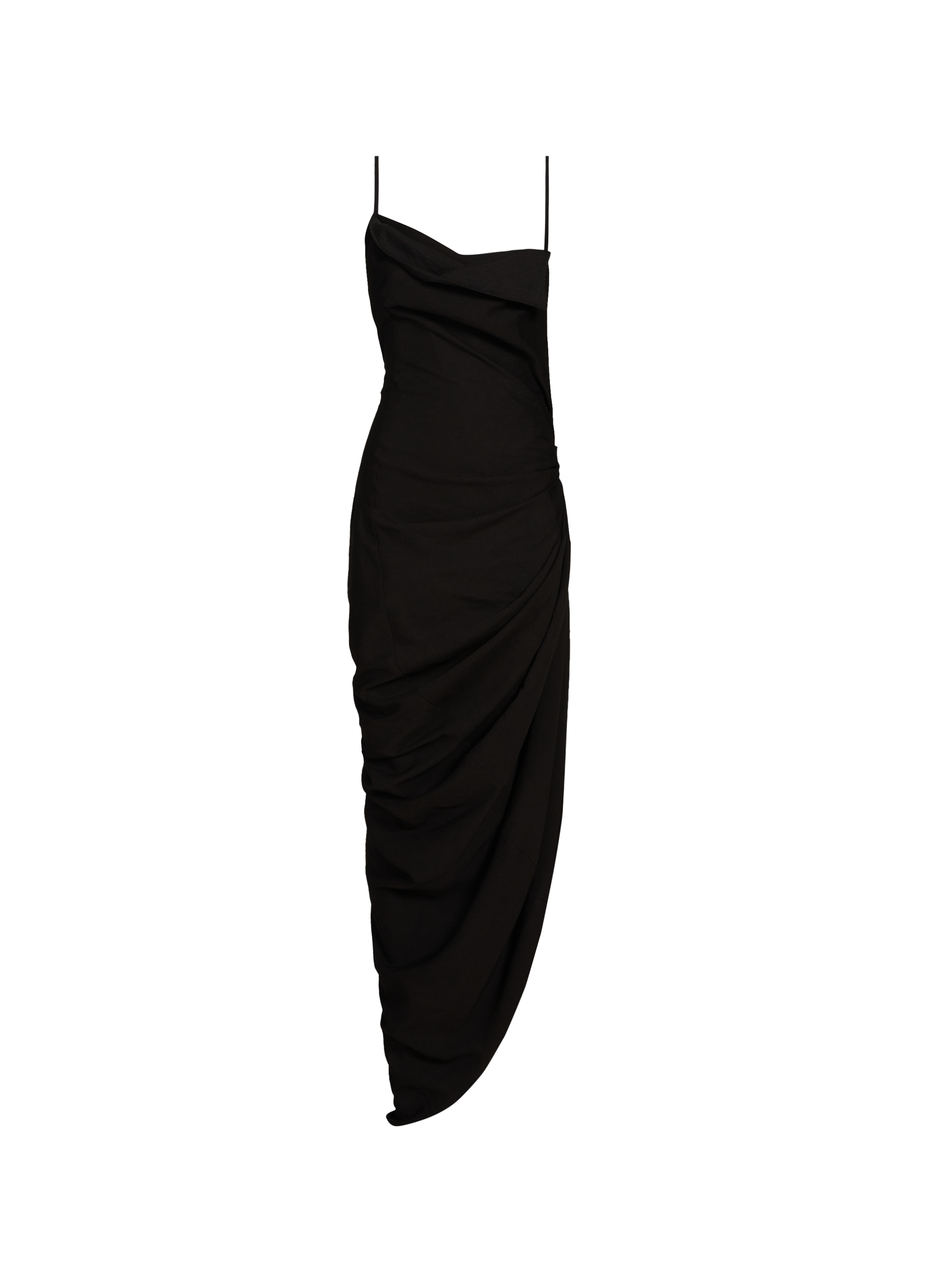 La robe Saudade en coton  JACQUEMUS Noir