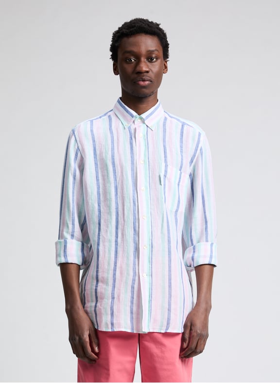 Linen shirt Purple by FACONNABLE FACONNABLE Linen shirt Purple