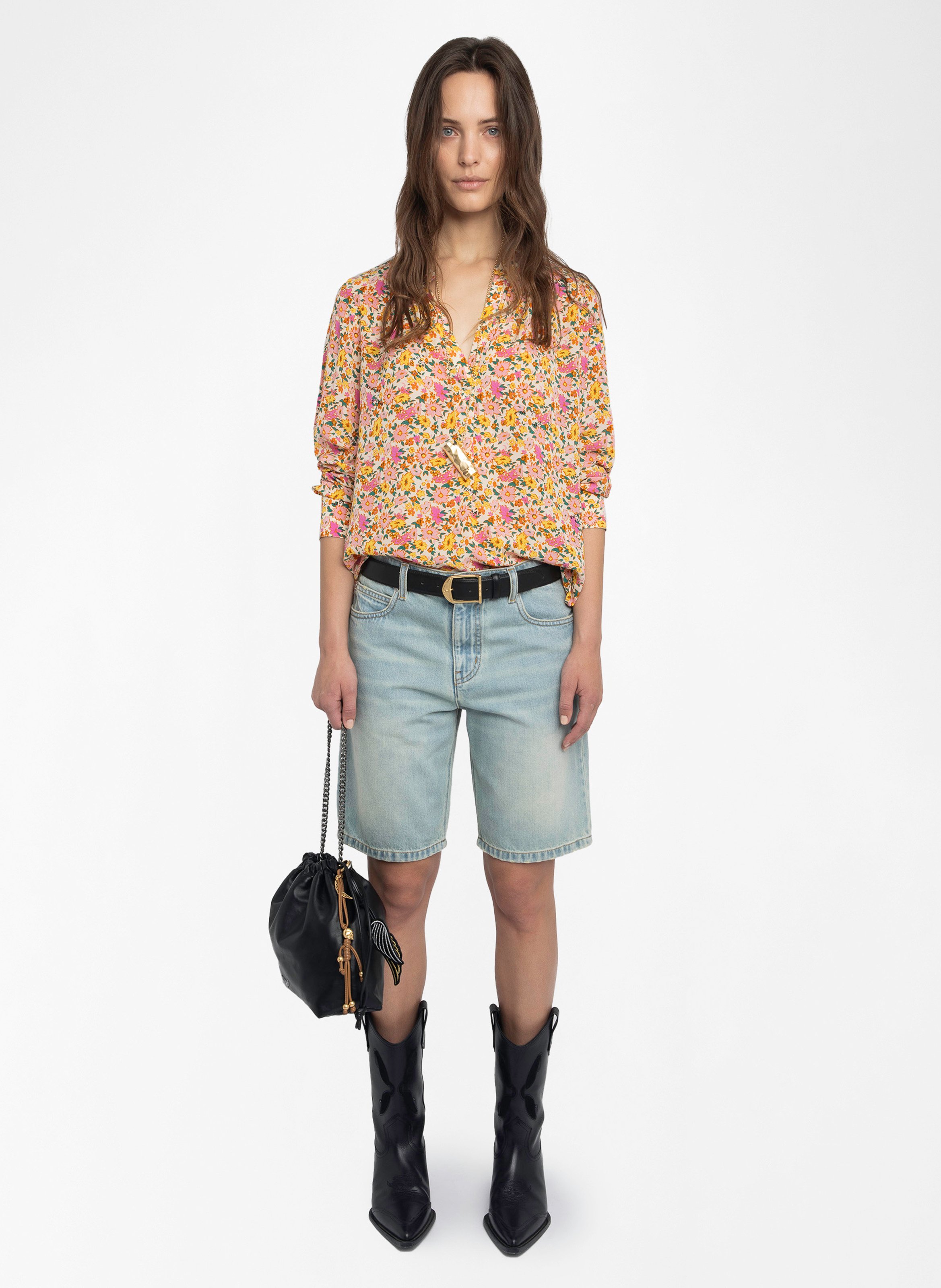 Chemise droite imprimée tink ZADIG&VOLTAIRE Blanc