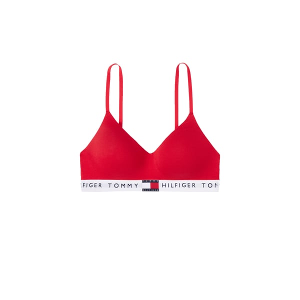 Tommy Hilfiger Brassière Unie In Red