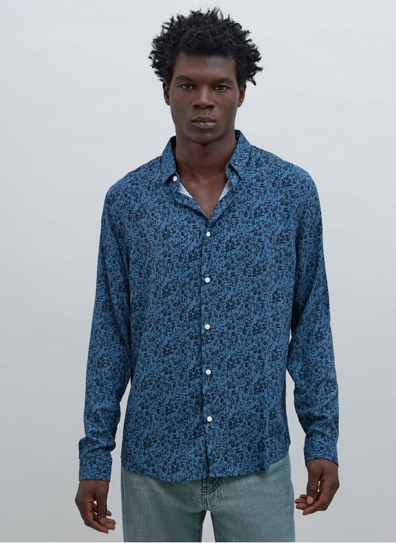 Chemise droite imprimée Bleu by IKKS IKKS Chemise droite imprimée Bleu