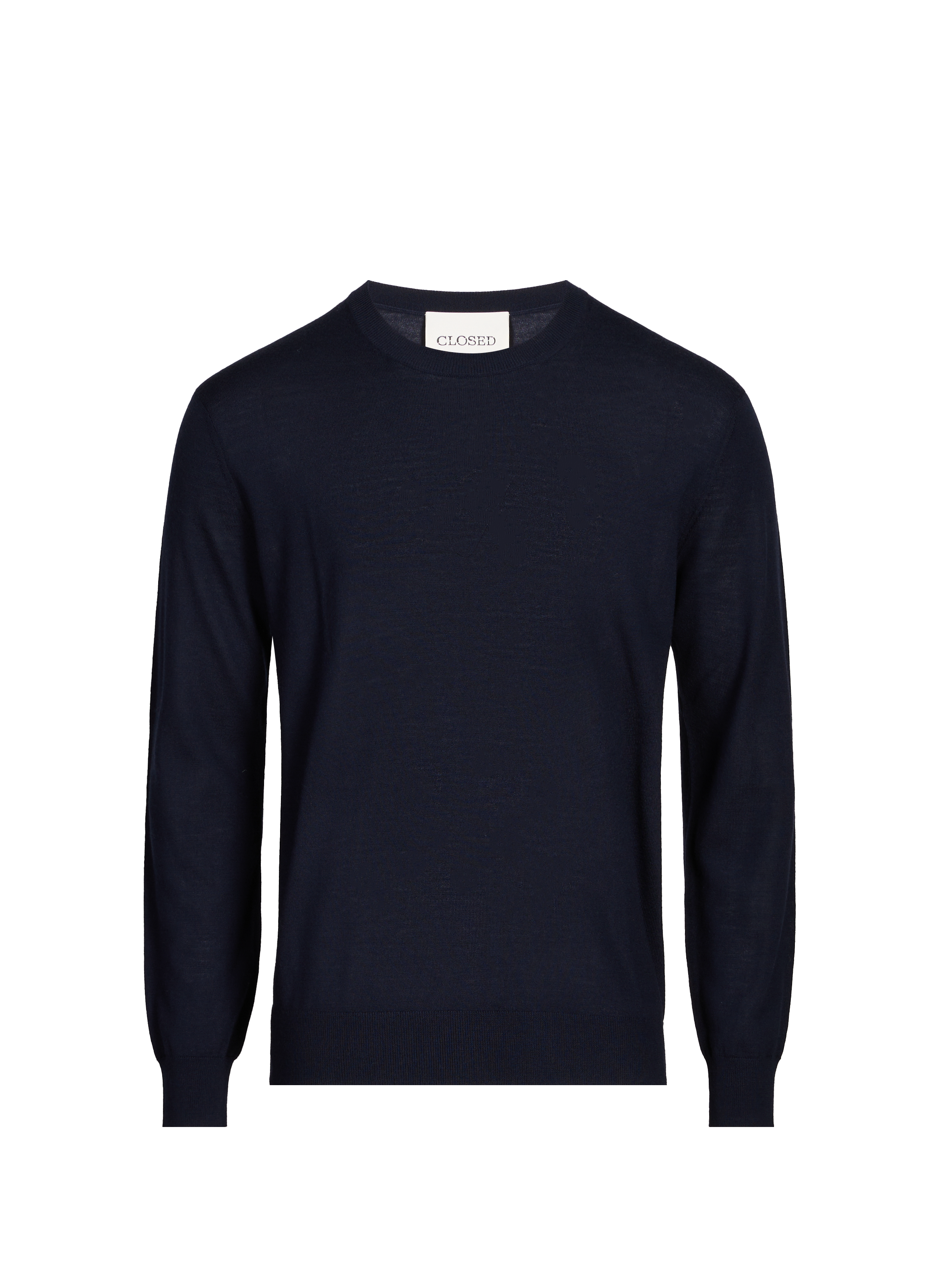Pull à col rond en laine CLOSED Bleu