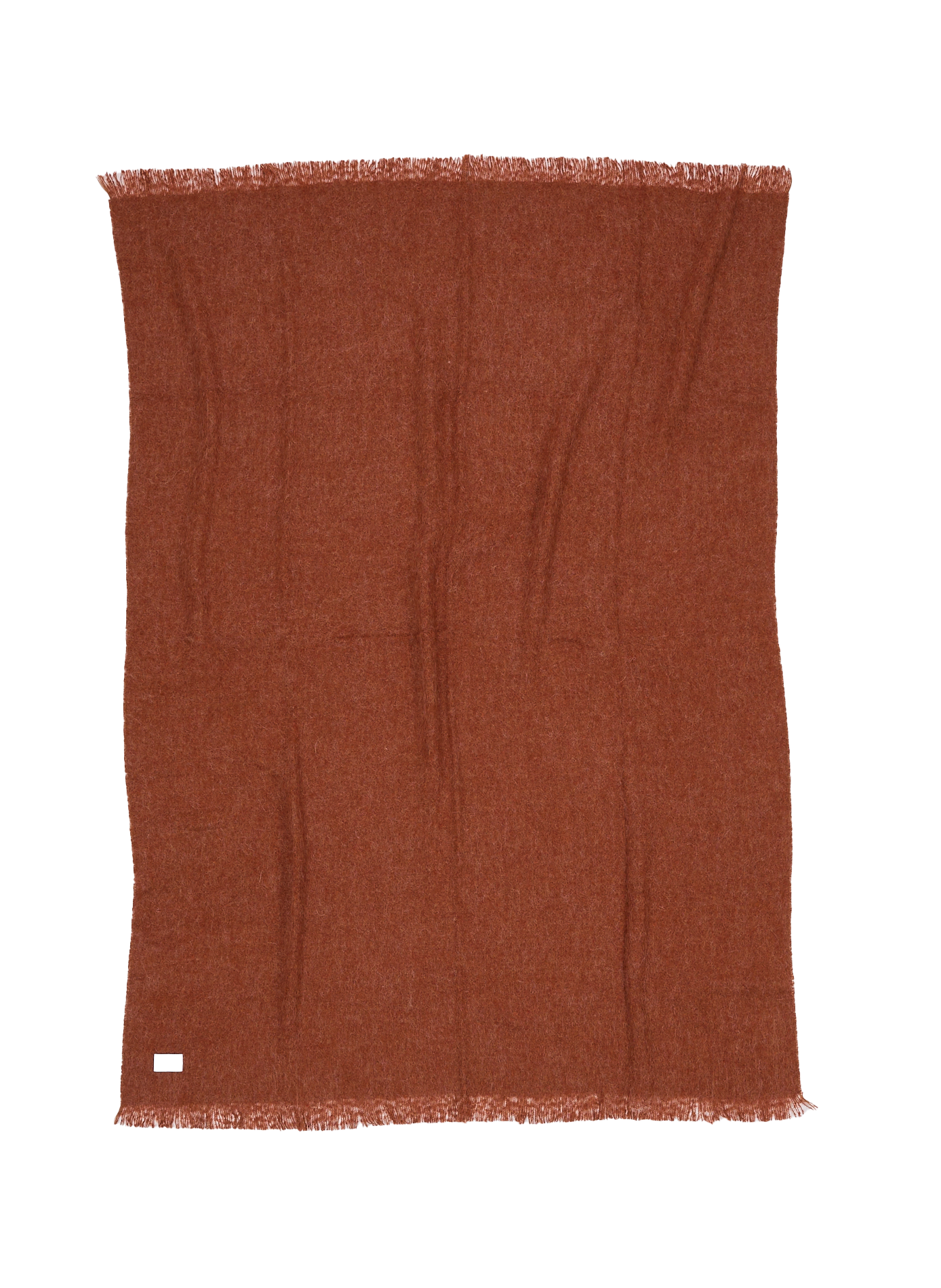 Plaid effet mohair AU PRINTEMPS PARIS Rouge