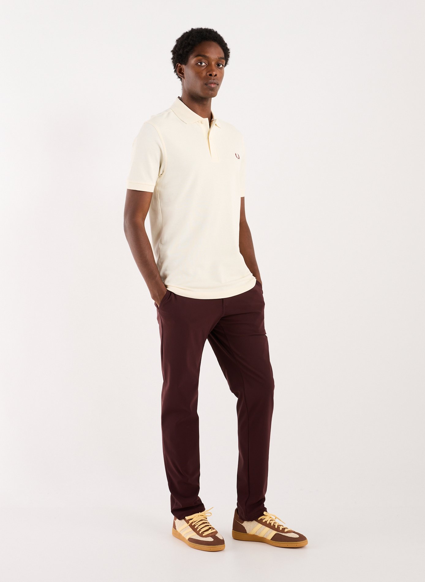 Polo en coton piqué FRED PERRY Beige