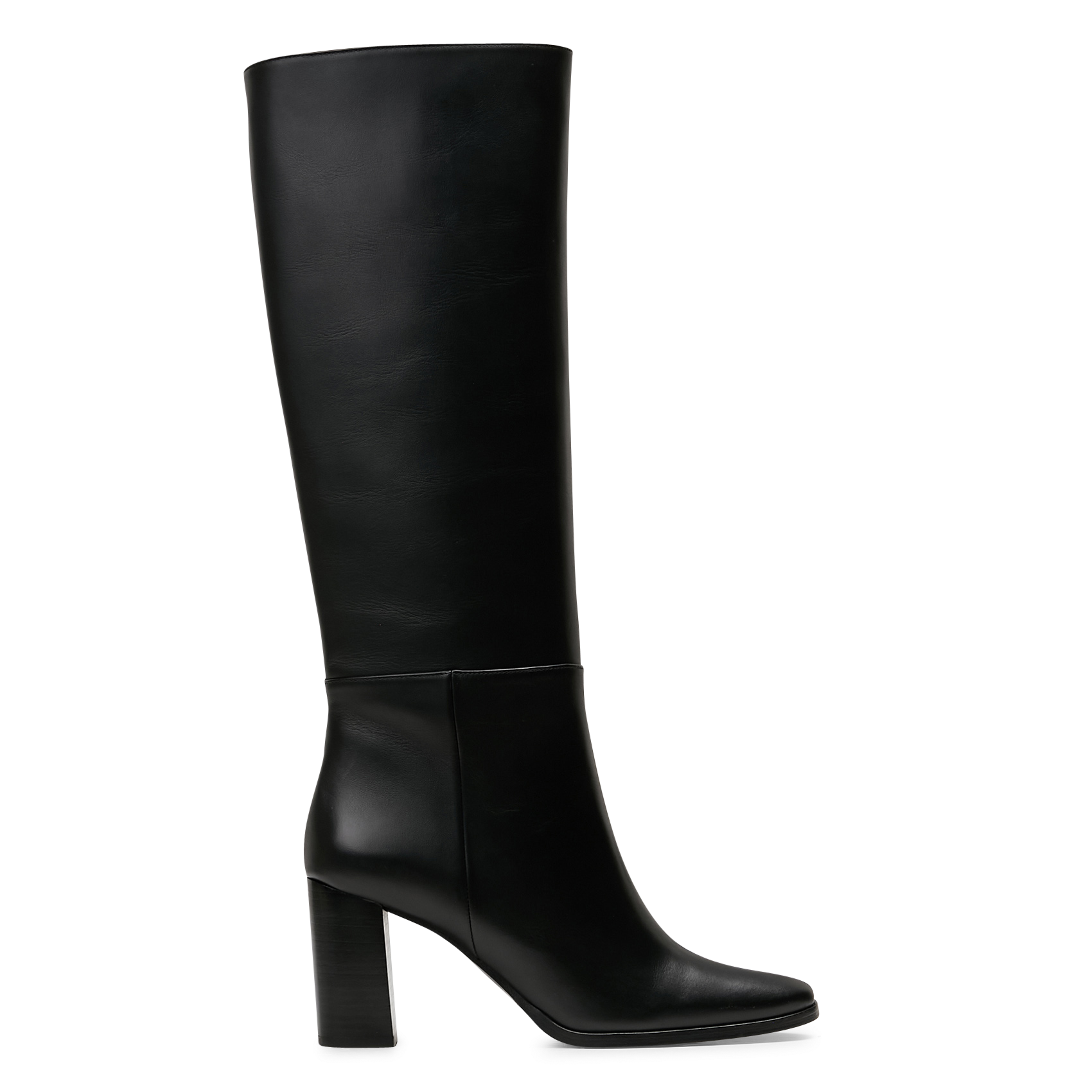 Bottes à talons en cuir n°832 RIVECOUR Noir