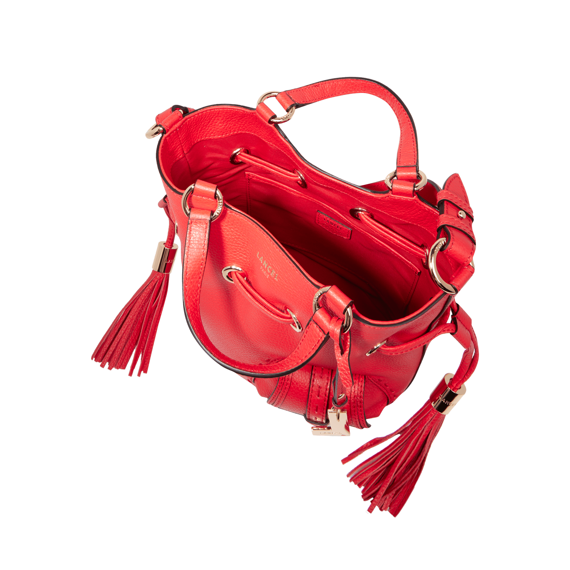 Sac seau s - premier flirt de lancel LANCEL Rouge